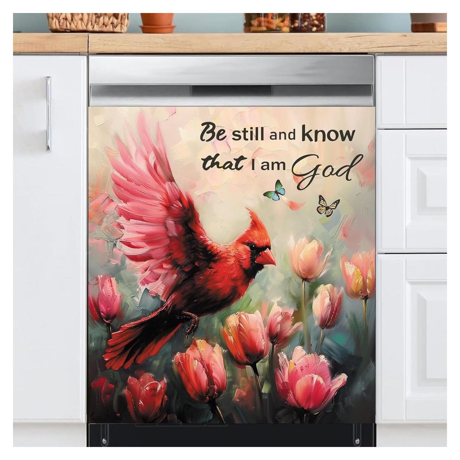 Cubierta Magnética para Lavavajillas Genérico 58.4x66 cm Tulipanes