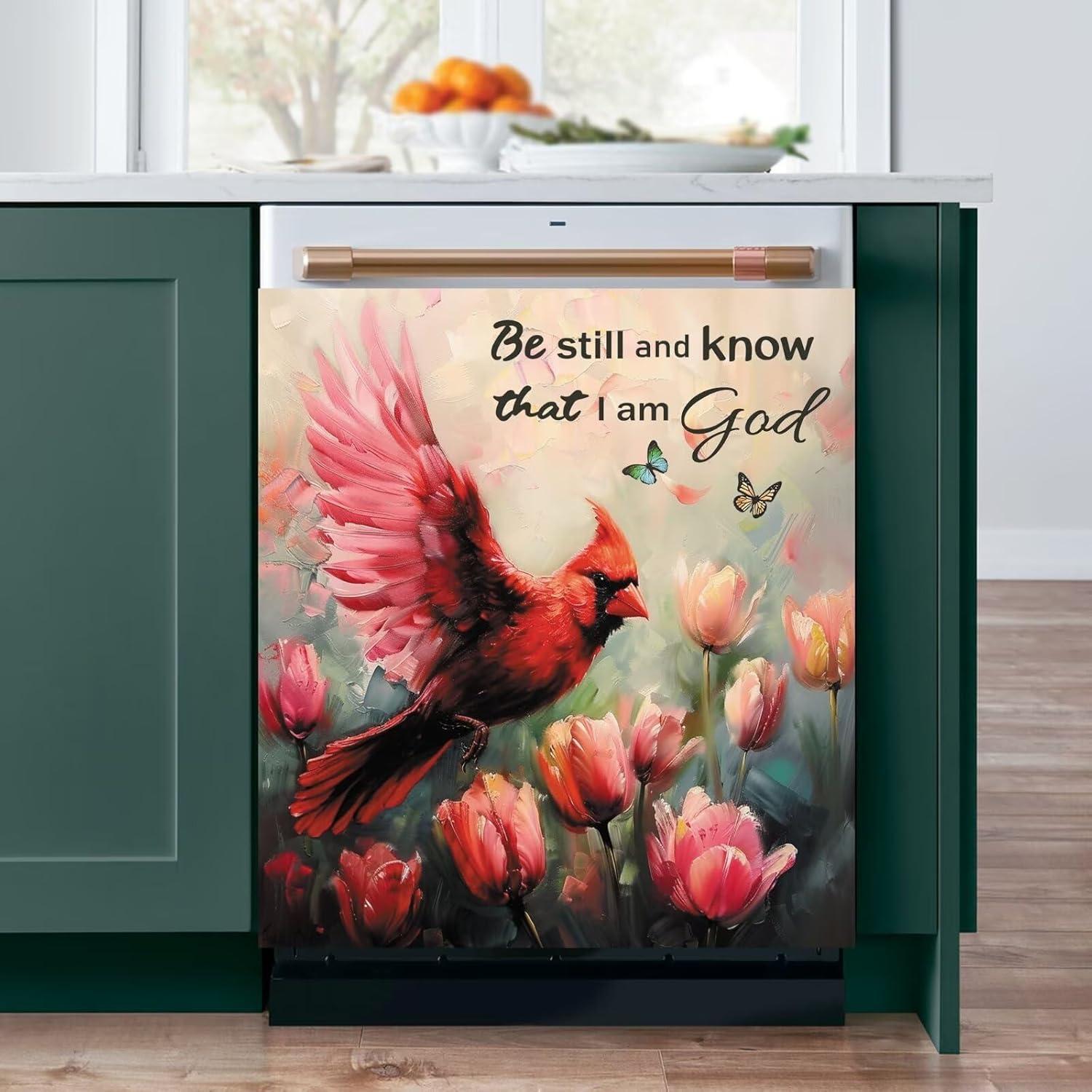 Cubierta Magnética para Lavavajillas Genérico 58.4x66 cm Tulipanes