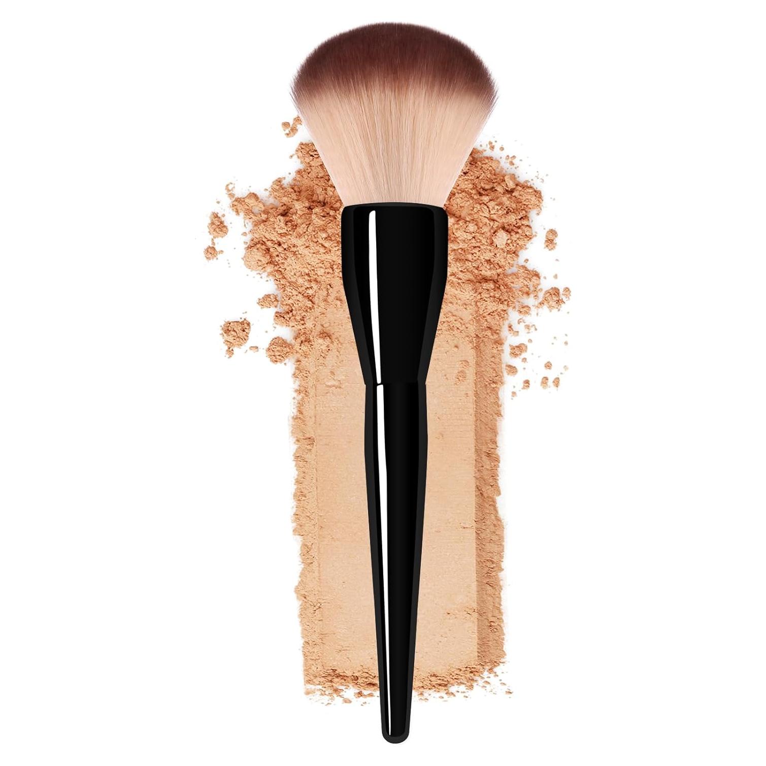 Brocha Grande de Maquillaje Banidy - Polvo, Rubor y Base