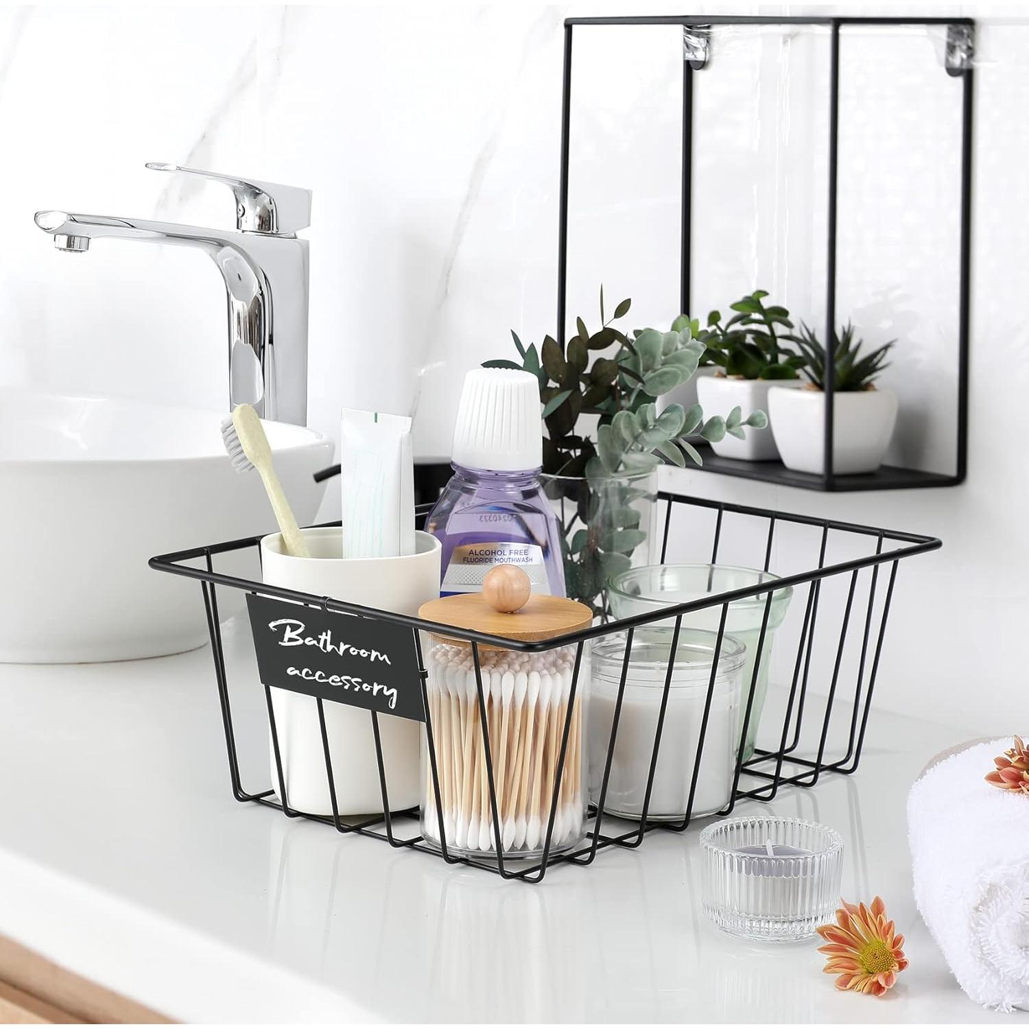 Cestas de Almacenamiento de Alambre VITEVER 8 Piezas 27.7x21.6cm