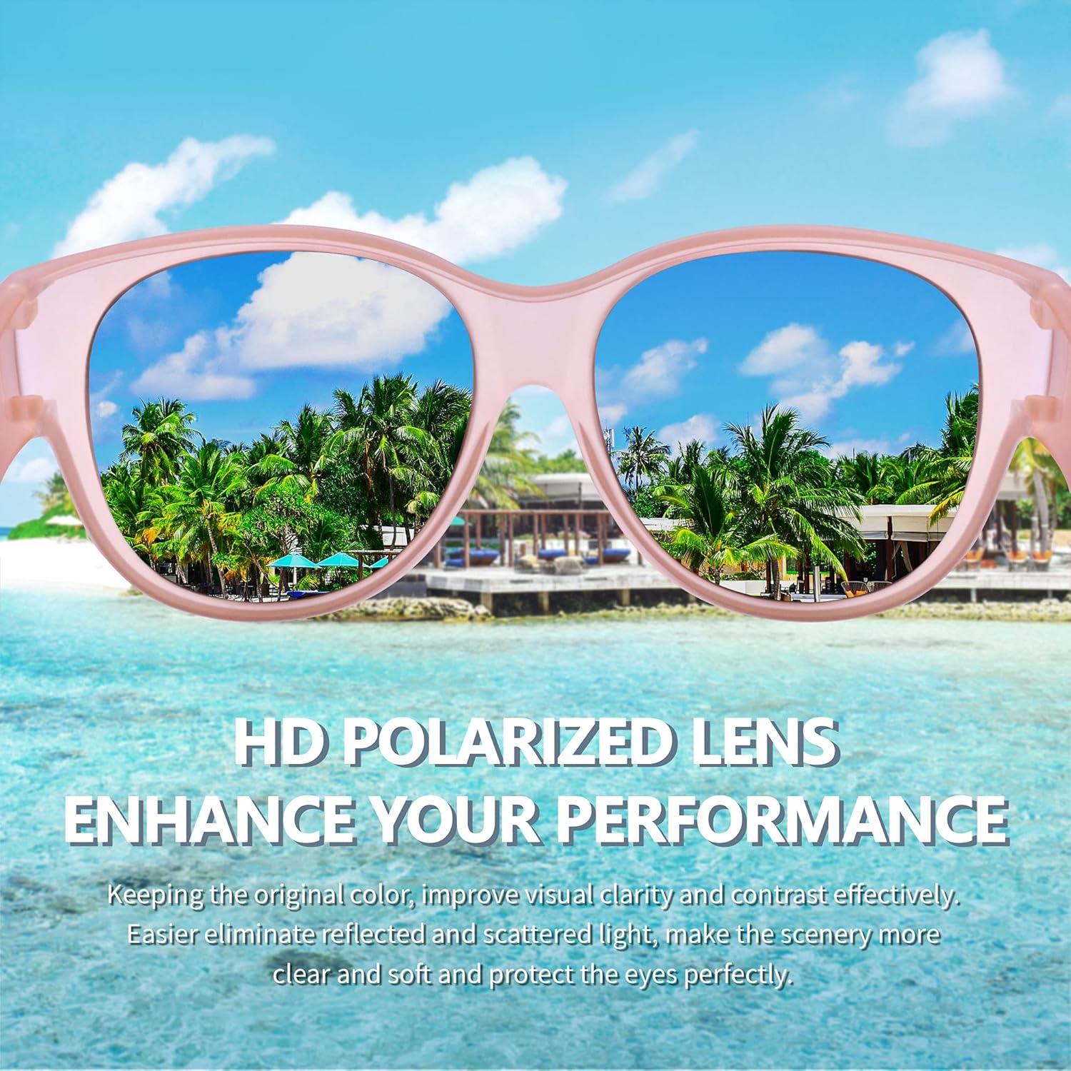 Gafas de sol URUMQI para mujeres UV400 polarizadas grandes