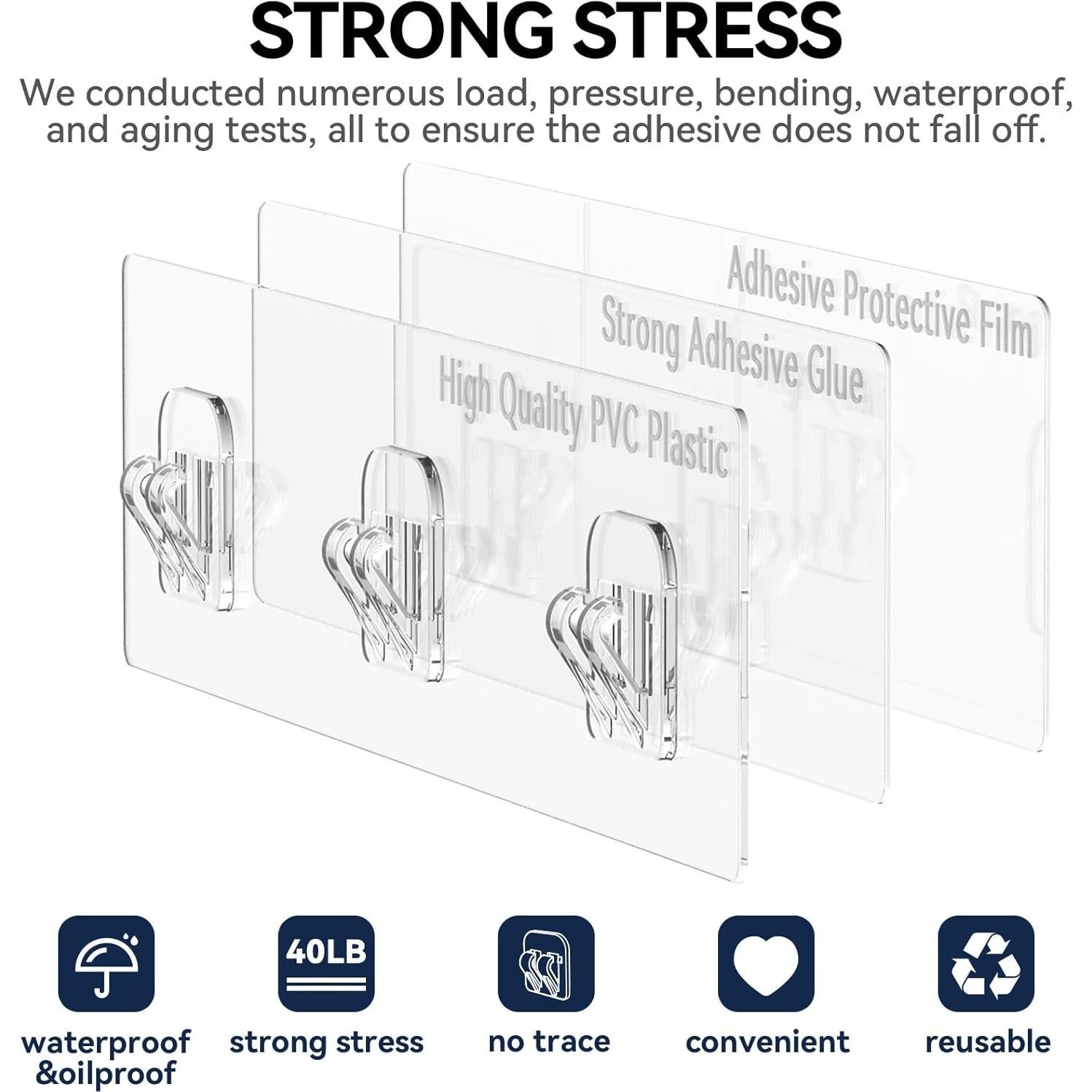 Caddy de Ducha YASONIC XL, 6 Piezas, Resistente al Óxido