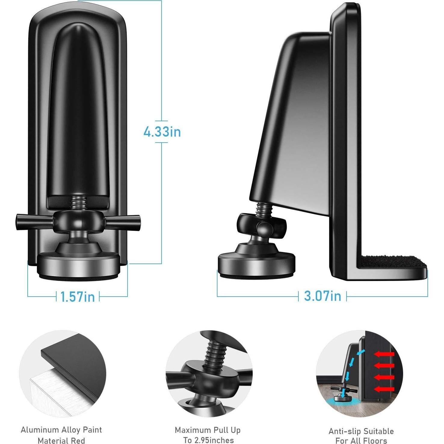 Candado de Puerta Portátil Geanli - Seguridad Alta Resistencia Negro
