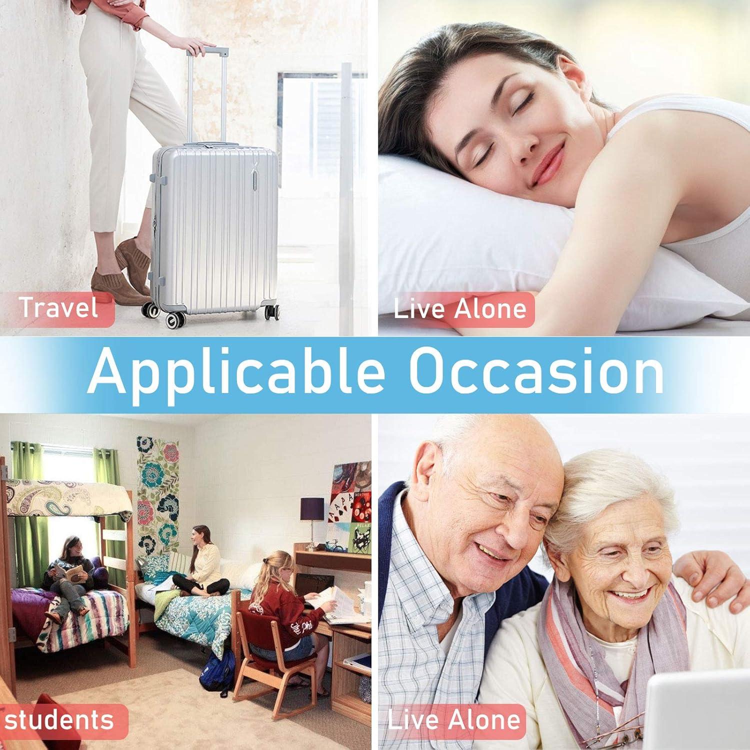 Candado de Puerta Portátil Geanli - Seguridad Alta Resistencia Negro