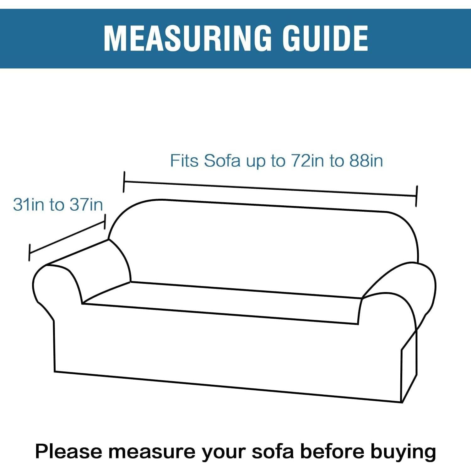 H.VERSAILTEX Funda de Sofá Jacquard Elástica 1 Pieza Gris