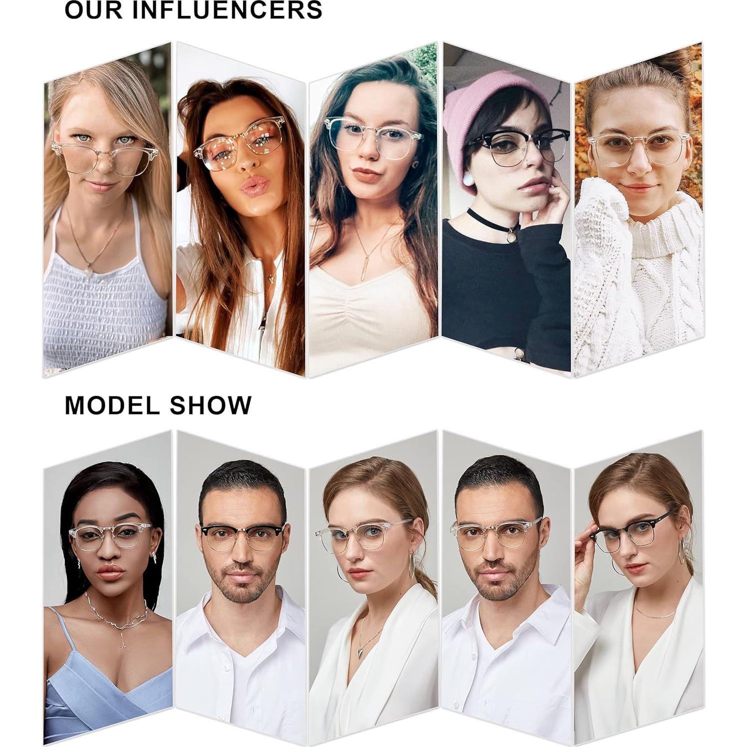 Gafas Retro SOJOS SJ5018 Bloqueo Luz Azul Marco Negro