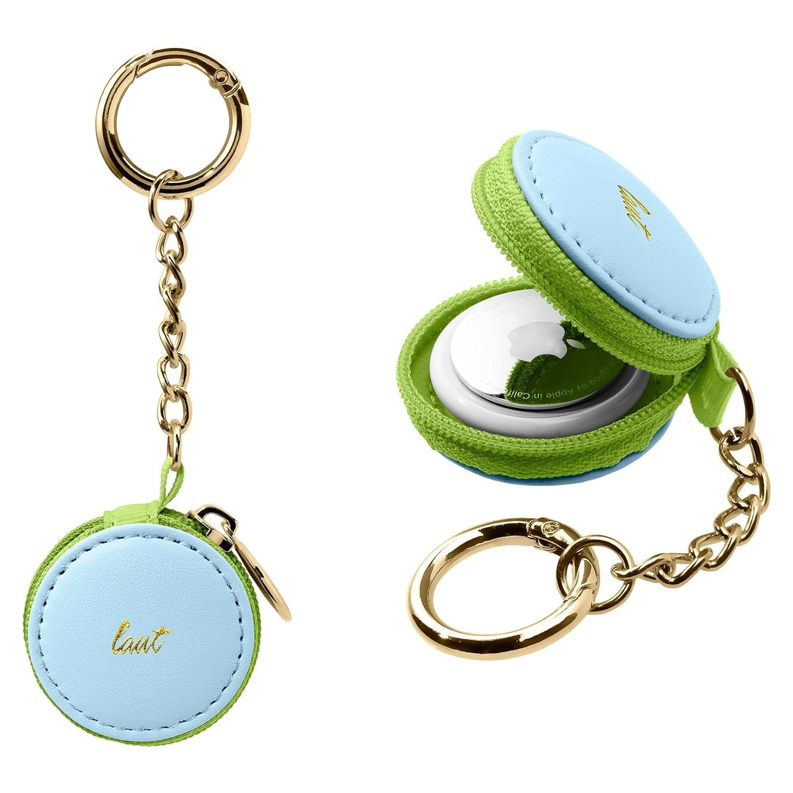 Funda de AirTag LAUT Macaron Azul Bebé - Silicona Duradera