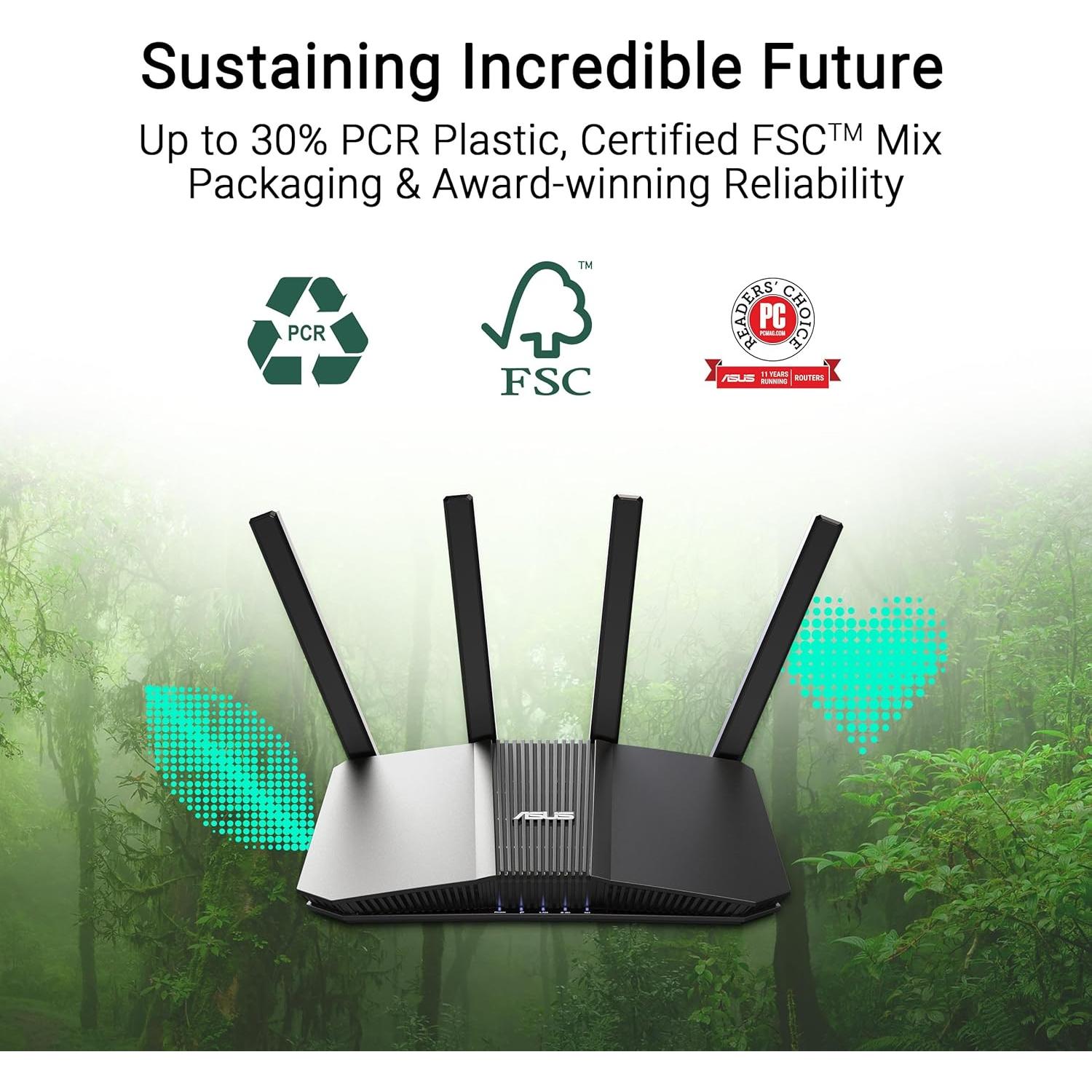 Router ASUS RT-BE58U WiFi 7 3600 Mbps 2.5G Seguridad AI