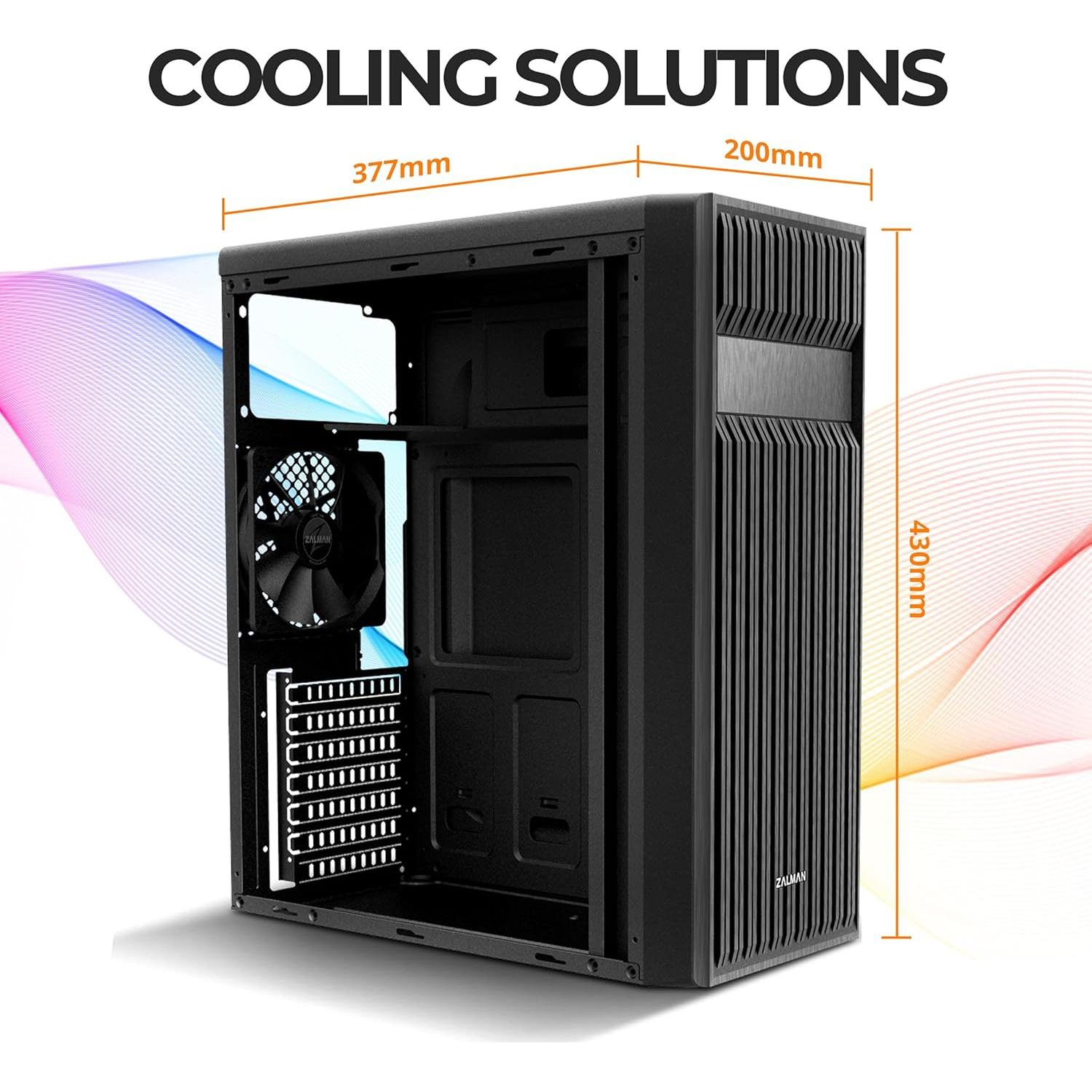 Caja de Computadora Zalman T6 ATX con Ventilador 120mm