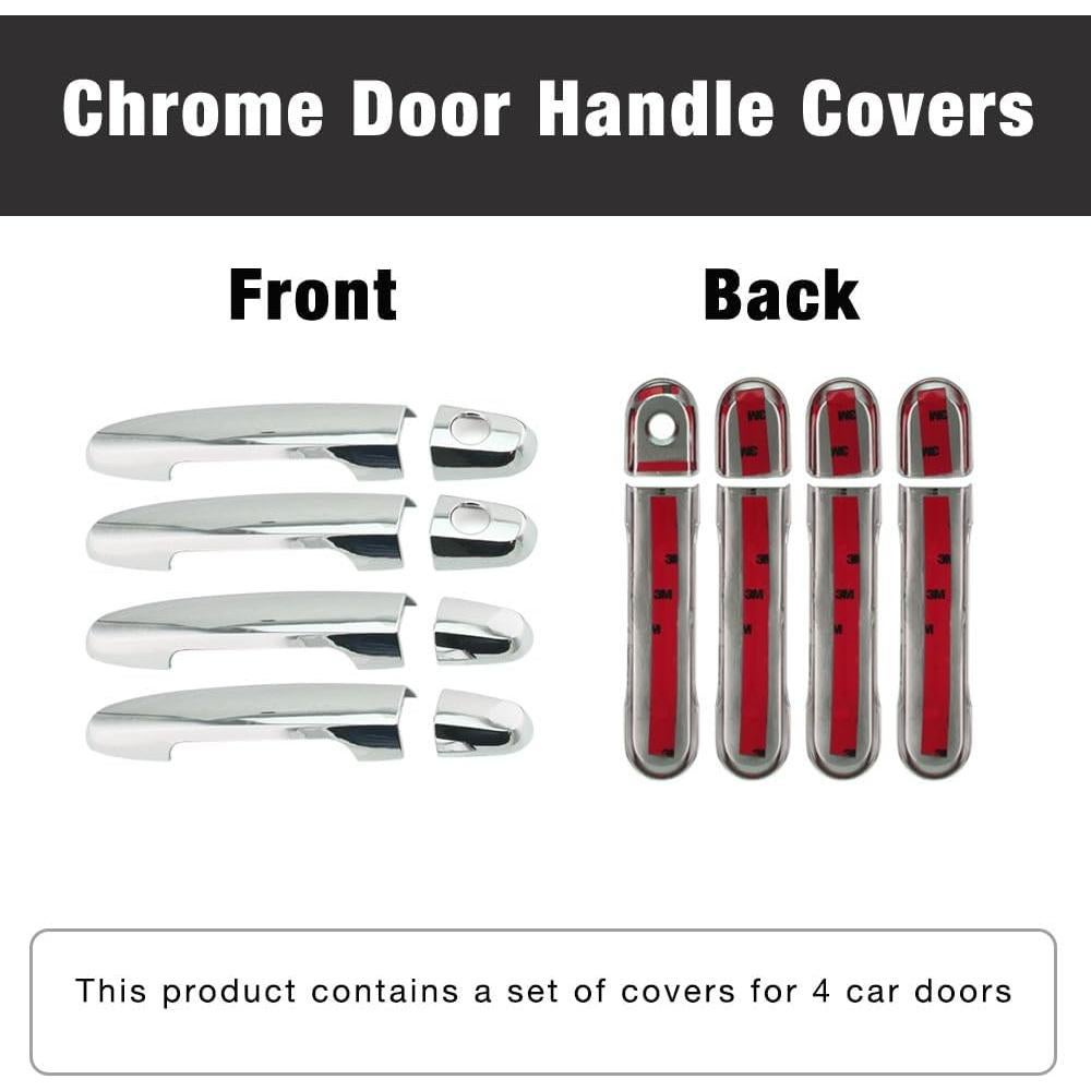 Cubiertas de Manija de Puerta Cromo SEGADEN para Toyota Hilux 2005-2014