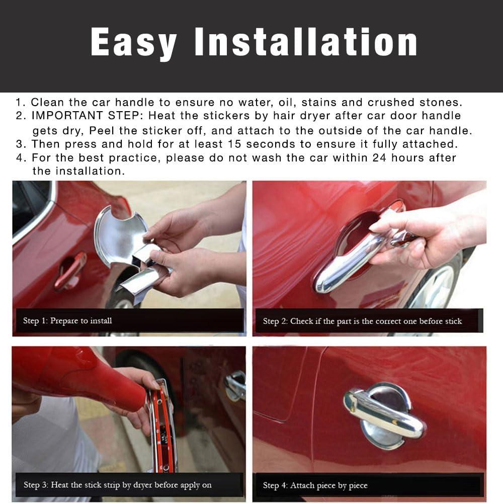 Cubiertas de Manija de Puerta Cromo SEGADEN para Toyota Hilux 2005-2014