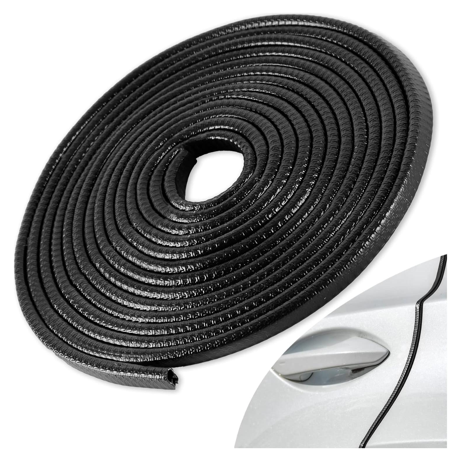 Protector de Bisel de Puerta SINGARO 5M Goma Negra Universal