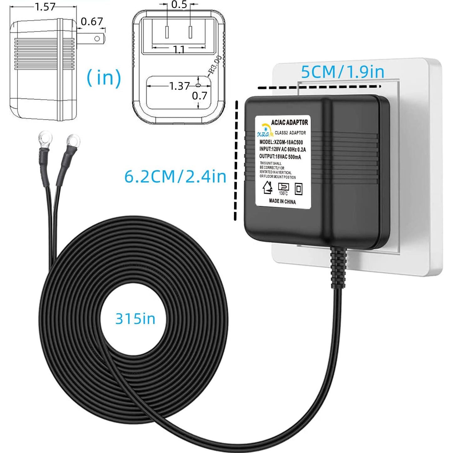 Adaptador de Alimentación 24V para Timbre Ring XZGM 8M