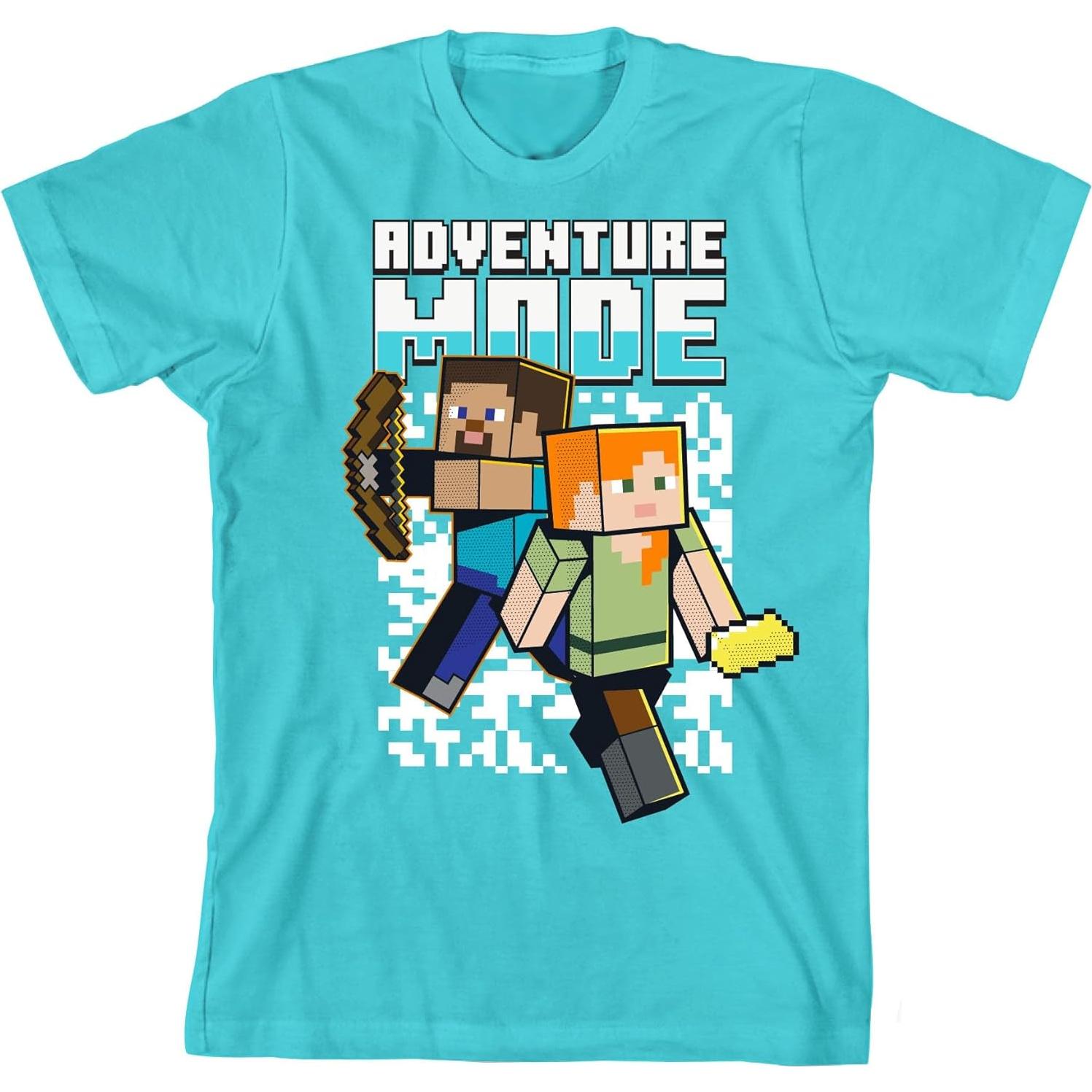 Conjunto de camiseta y pantalones cortos Minecraft Aventura Niños