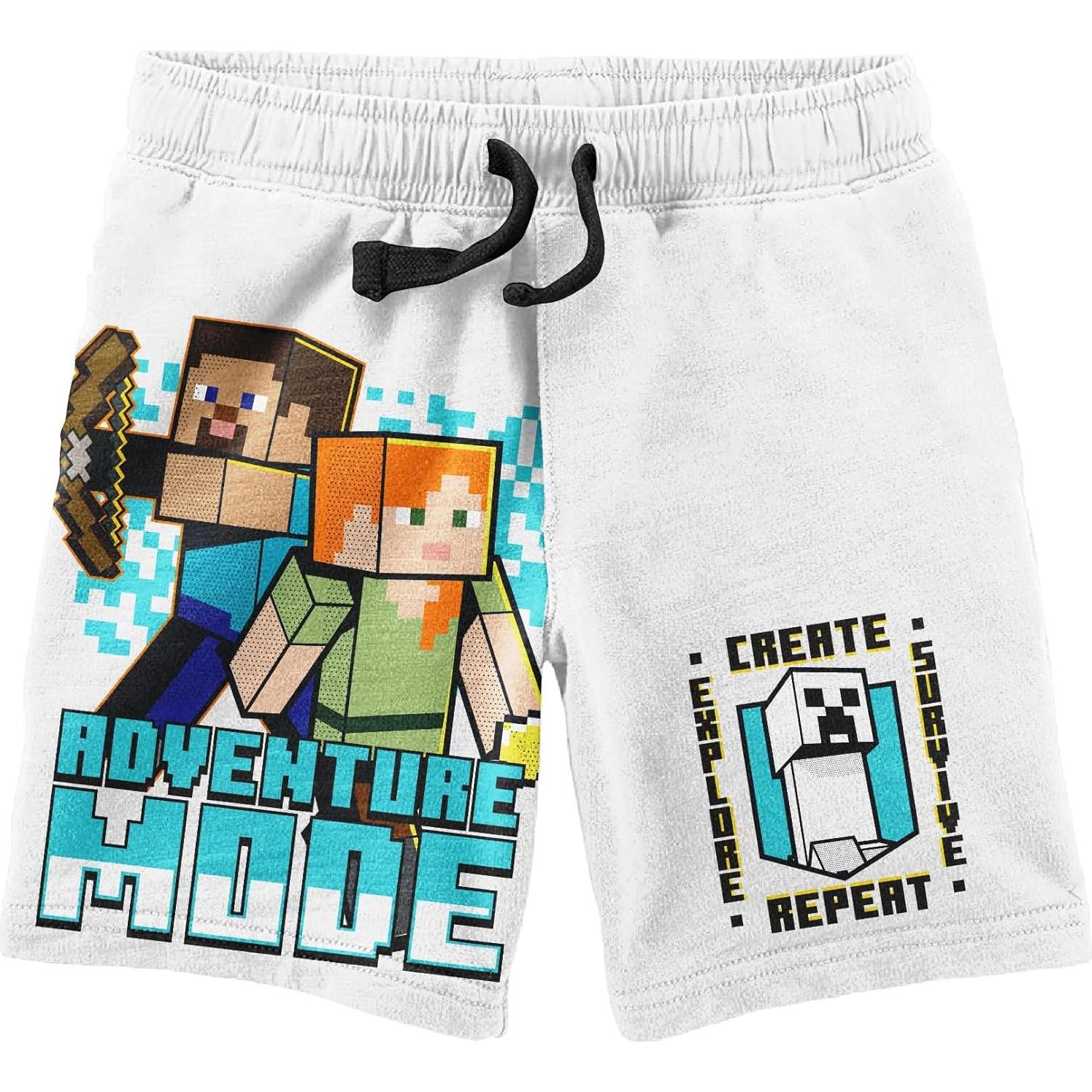 Conjunto de camiseta y pantalones cortos Minecraft Aventura Niños