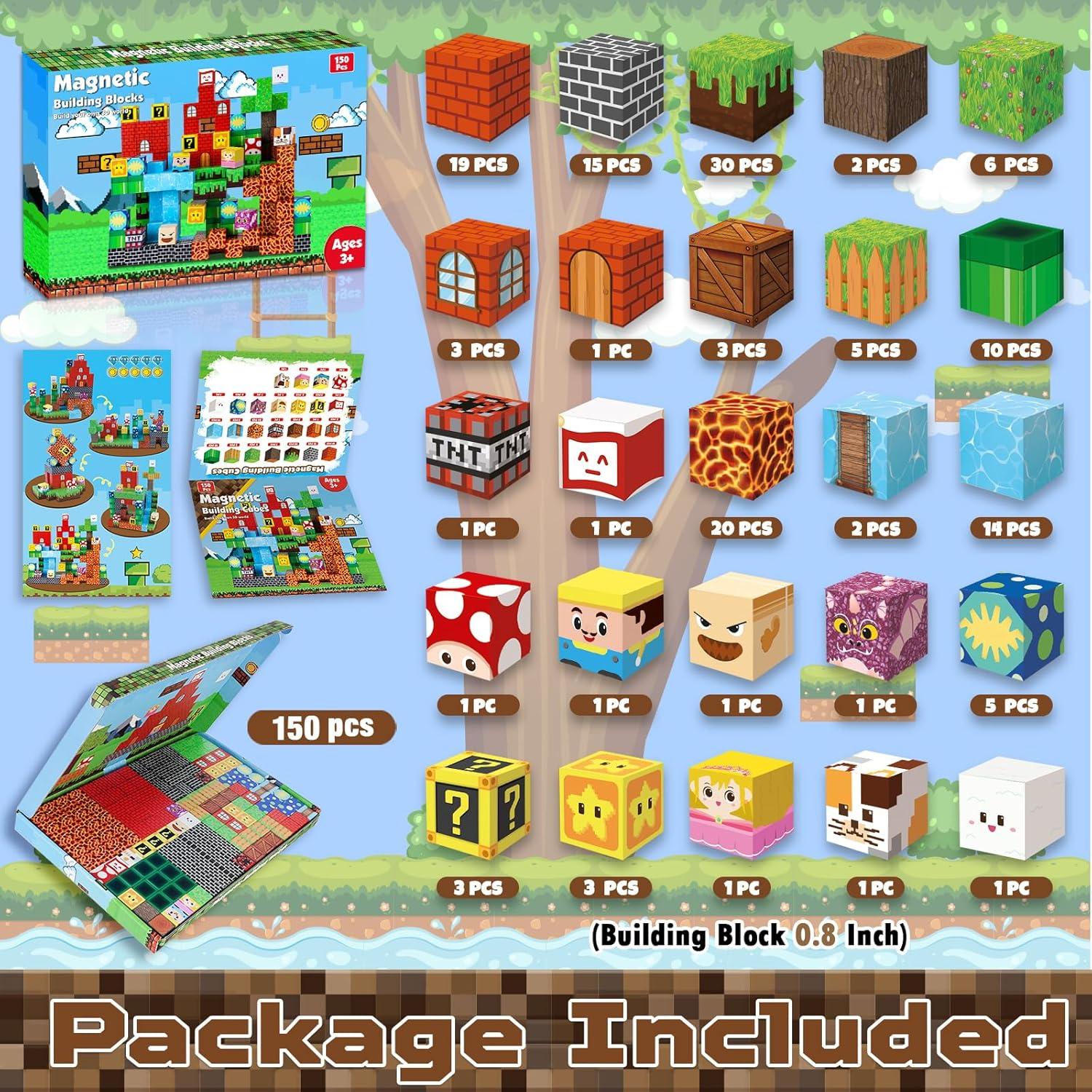 Bloques Magnéticos ToyUnited 150 PCS Juego de Construcción