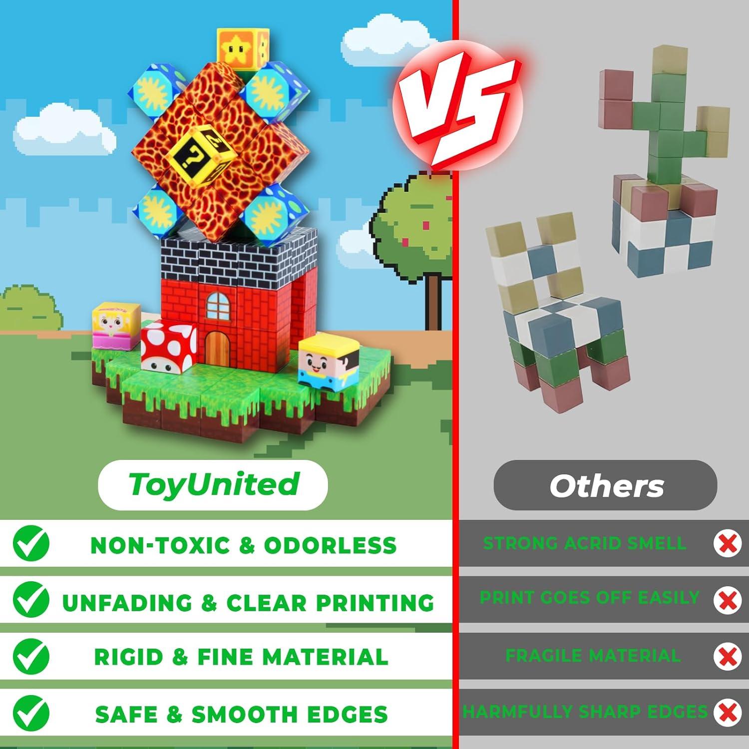 Bloques Magnéticos ToyUnited 150 PCS Juego de Construcción