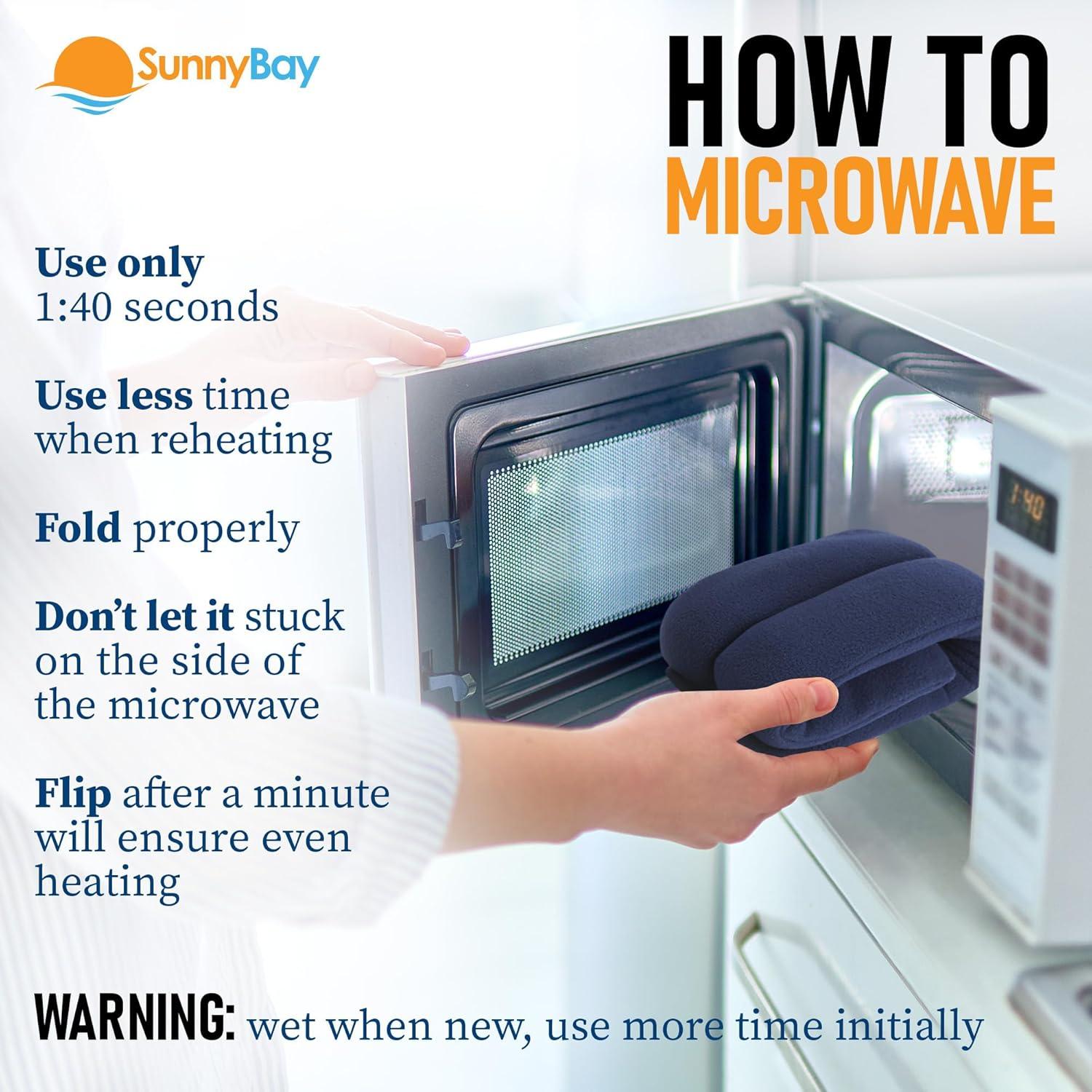 Almohadilla Térmica Microondas SunnyBay Cuello Hombros 66x10cm