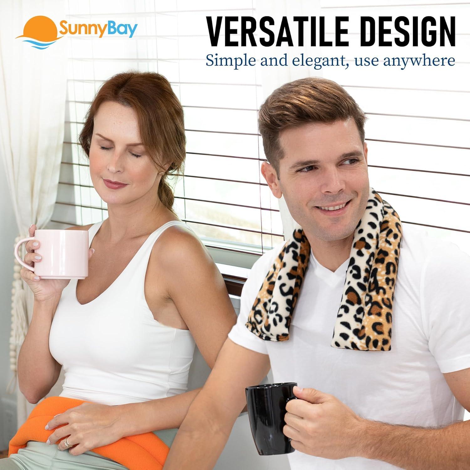 Almohadilla Térmica Microondas SunnyBay Cuello Hombros 66x10cm