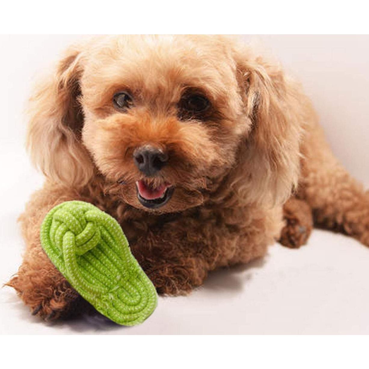 Juguete Interactivo para Perros Sunglow Cuerda y Bola 30cm