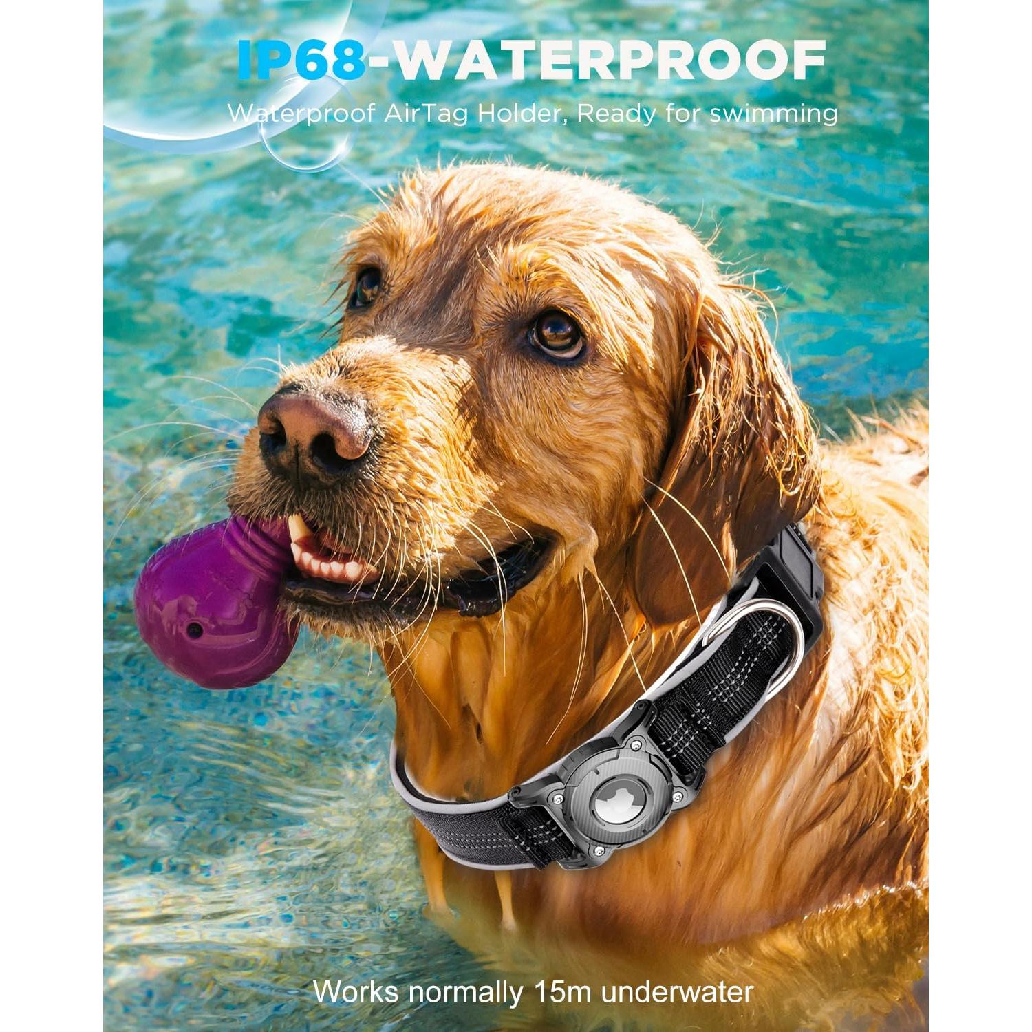 Collar para Perros Airtag ONEONTA Negro S 28-36 cm Impermeable