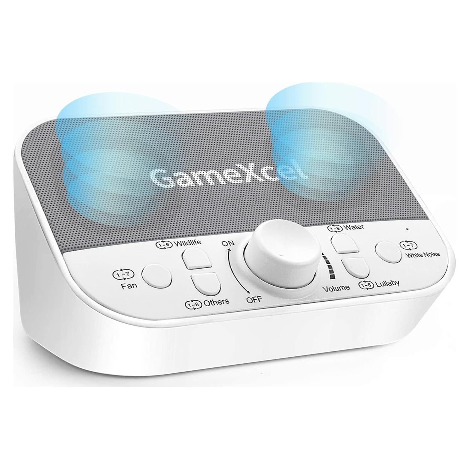 Máquina de Sonido Blanco Magicteam - 38 Sonidos, Altavoces Dobles