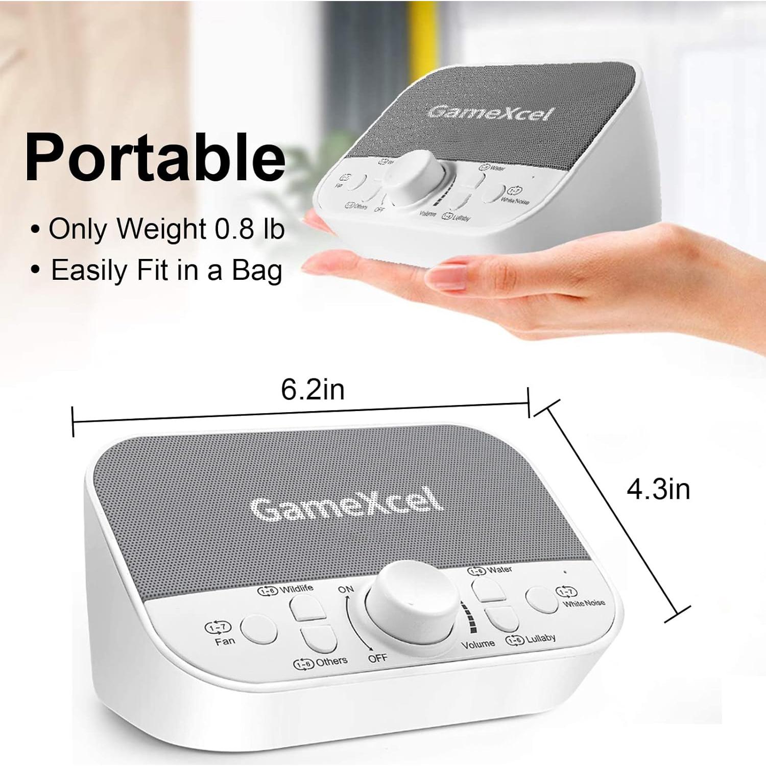 Máquina de Sonido Blanco Magicteam - 38 Sonidos, Altavoces Dobles