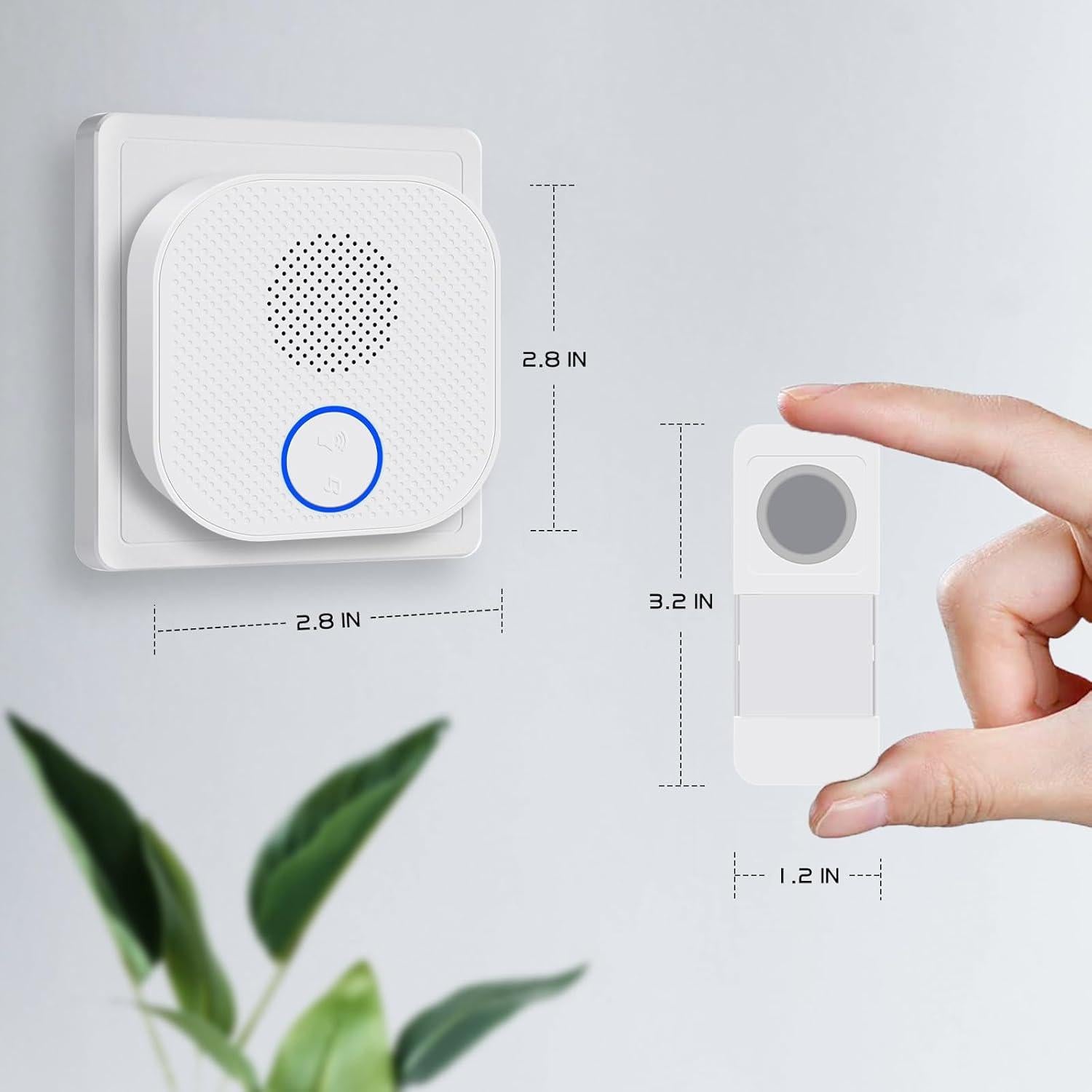 Timbre Inalámbrico SURNICE 1000 Pies 38 Melodías Impermeable