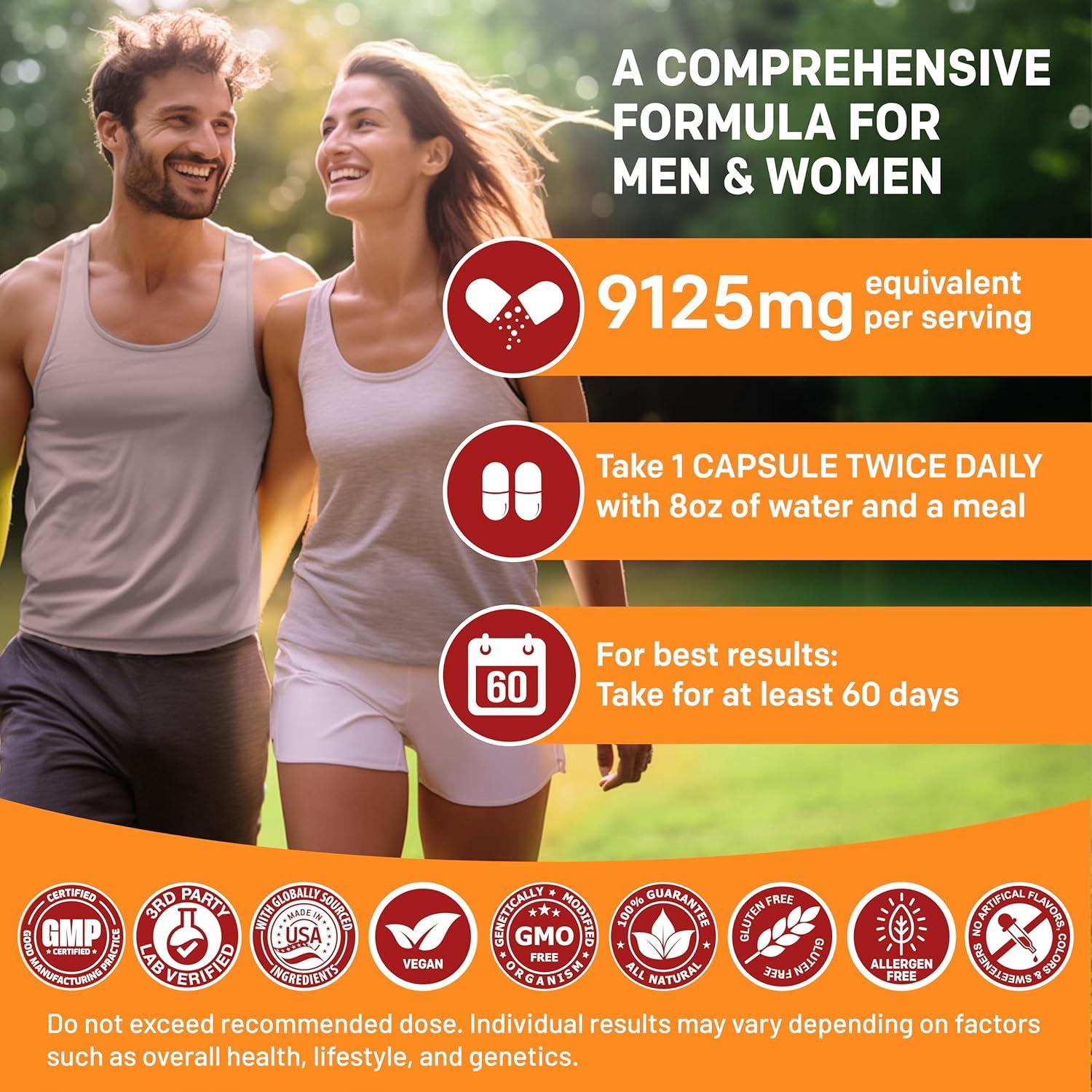 Cápsulas de Maca Peruana 19 en 1 PrimeMD - 9125 mg (120 ct)