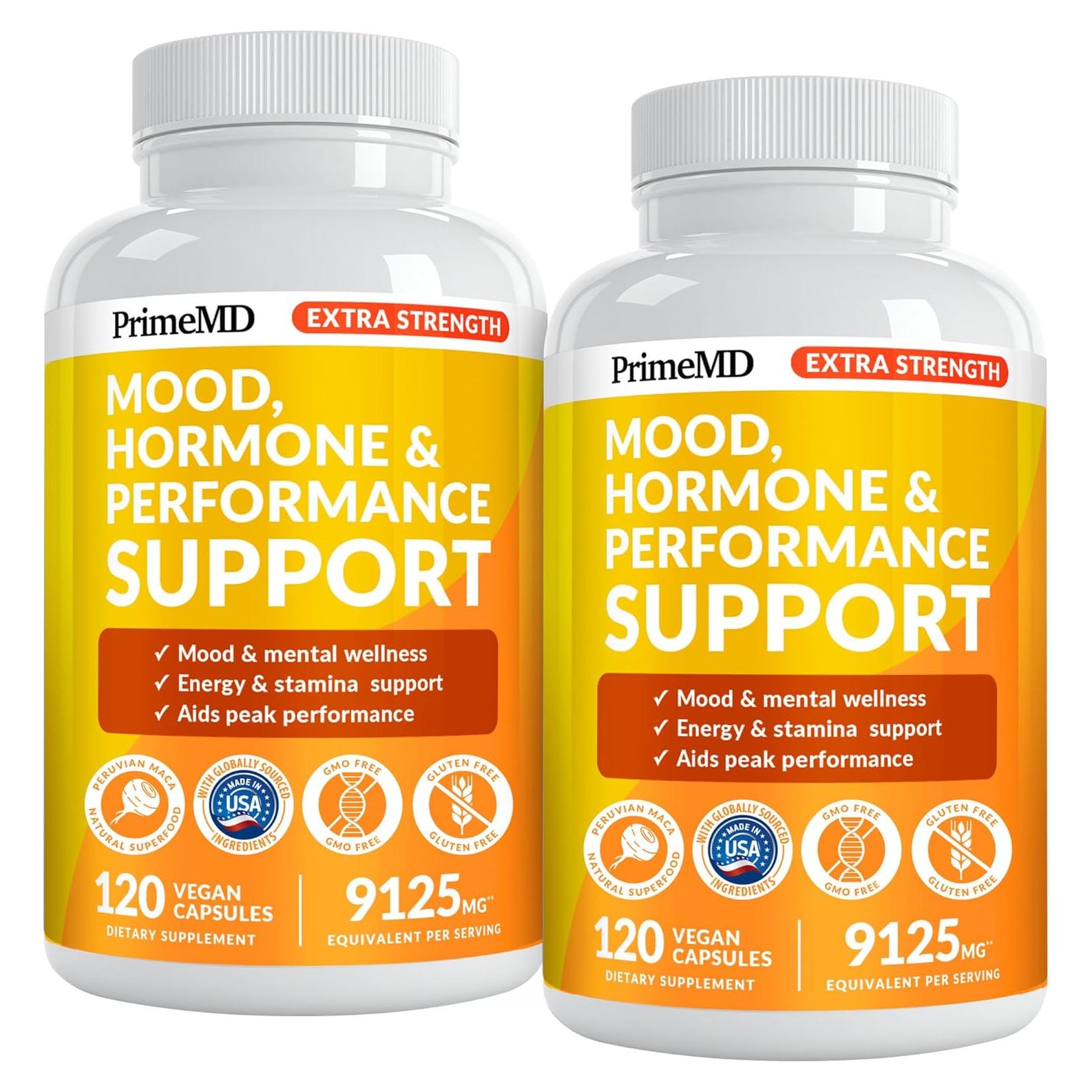 Cápsulas de Raíz de Maca Peruana PrimeMD 19-en-1 9125 mg