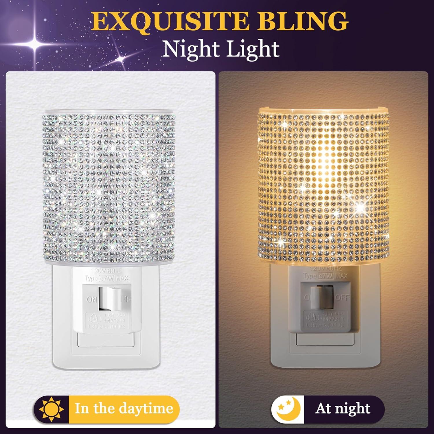 Luz Nocturna Decorativa LED ElectricWise Cristal 10x6 cm