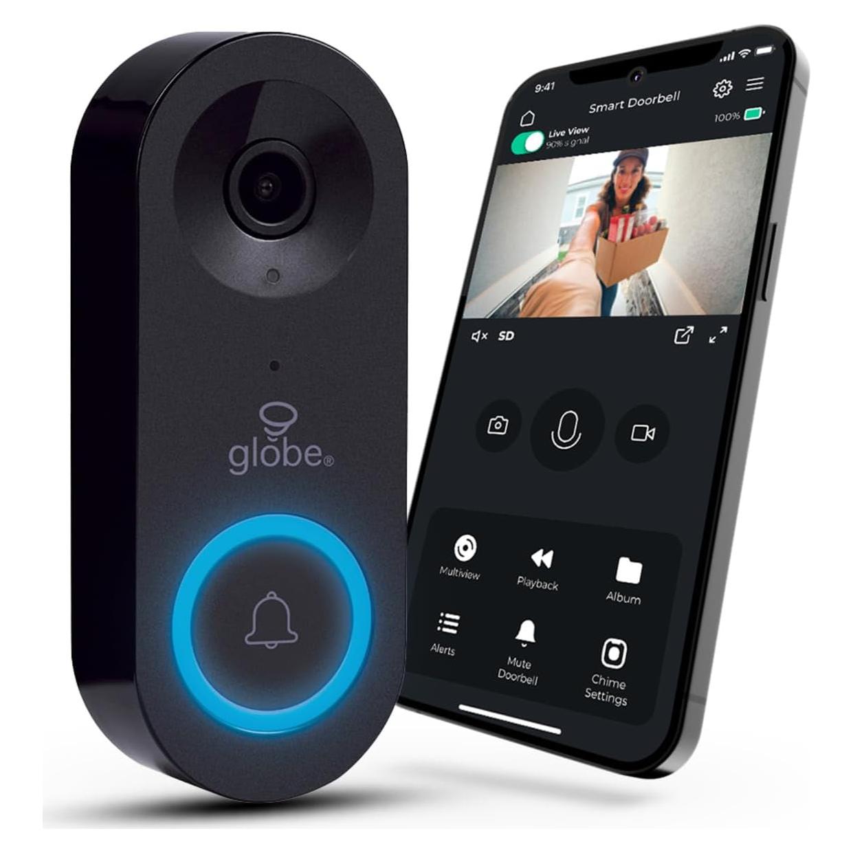 Timbre de Video Inteligente Heath Zenith 18000179 Negro