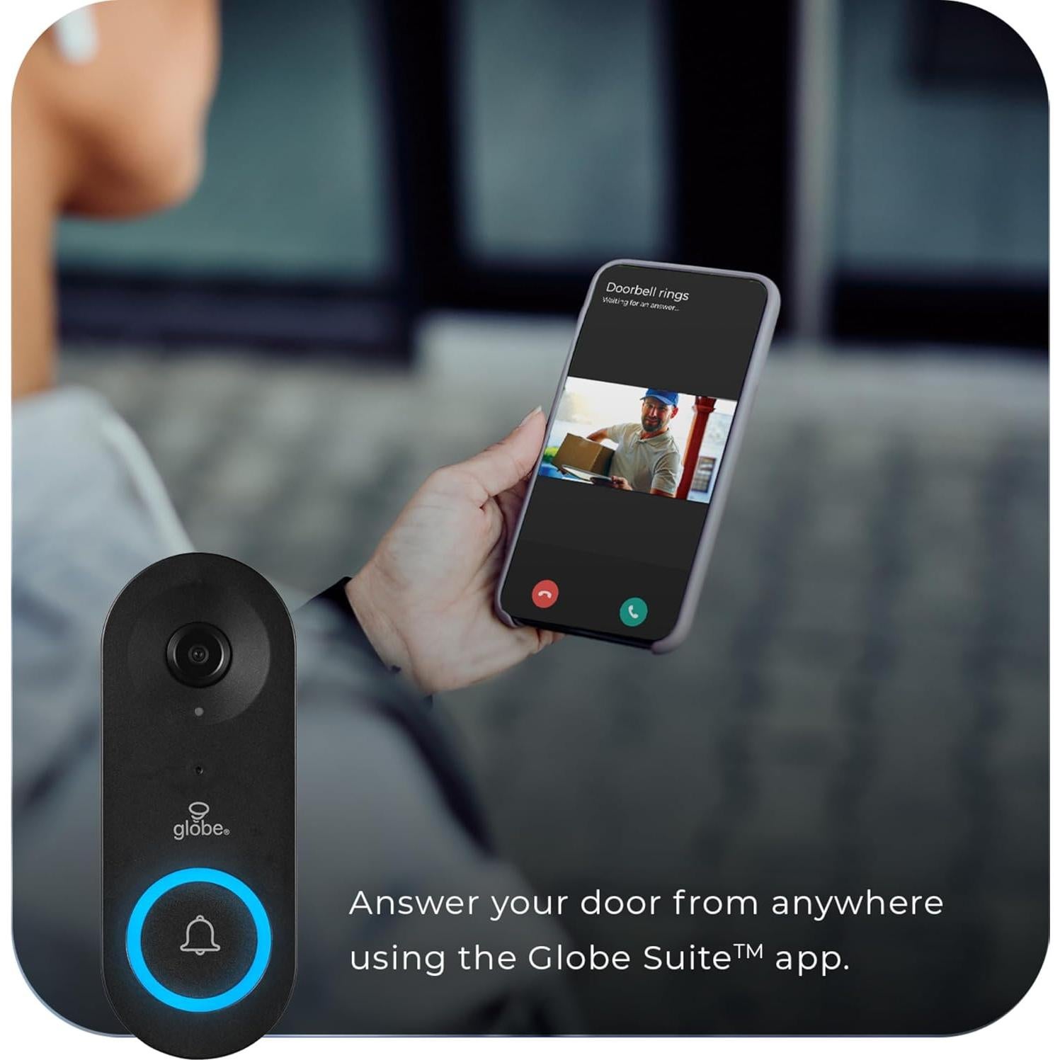 Timbre de Video Inteligente Heath Zenith 18000179 Negro