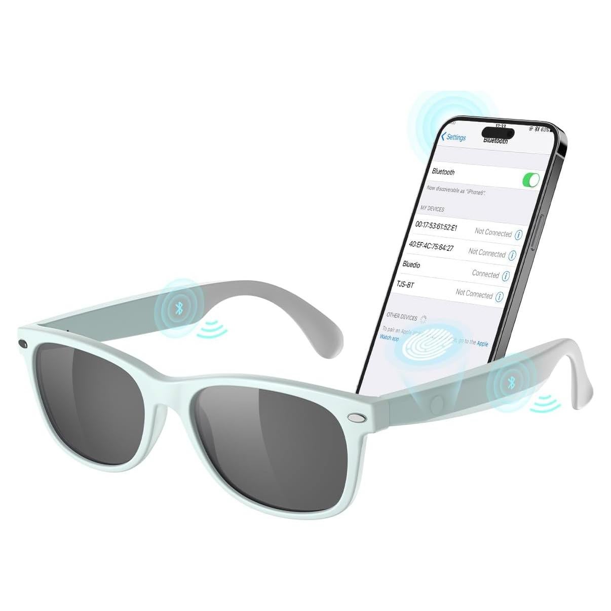 Gafas de sol Bluetooth XO GS01 UV protección unisex Verde Menta