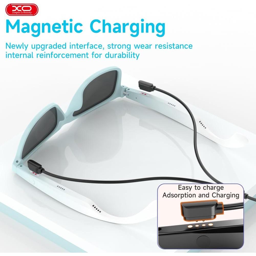 Gafas de sol Bluetooth XO GS01 UV protección unisex Verde Menta
