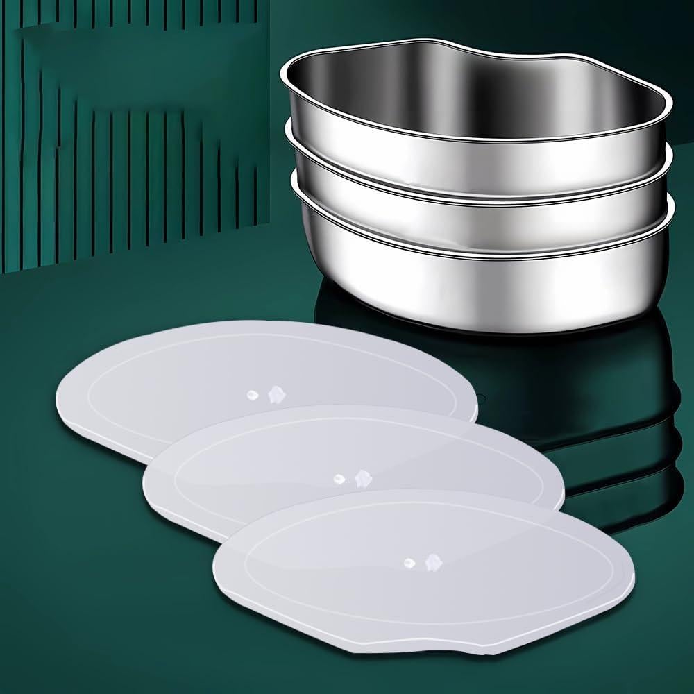 Caja de Vapor Triangular OULIGET 3 Piezas Acero Inoxidable