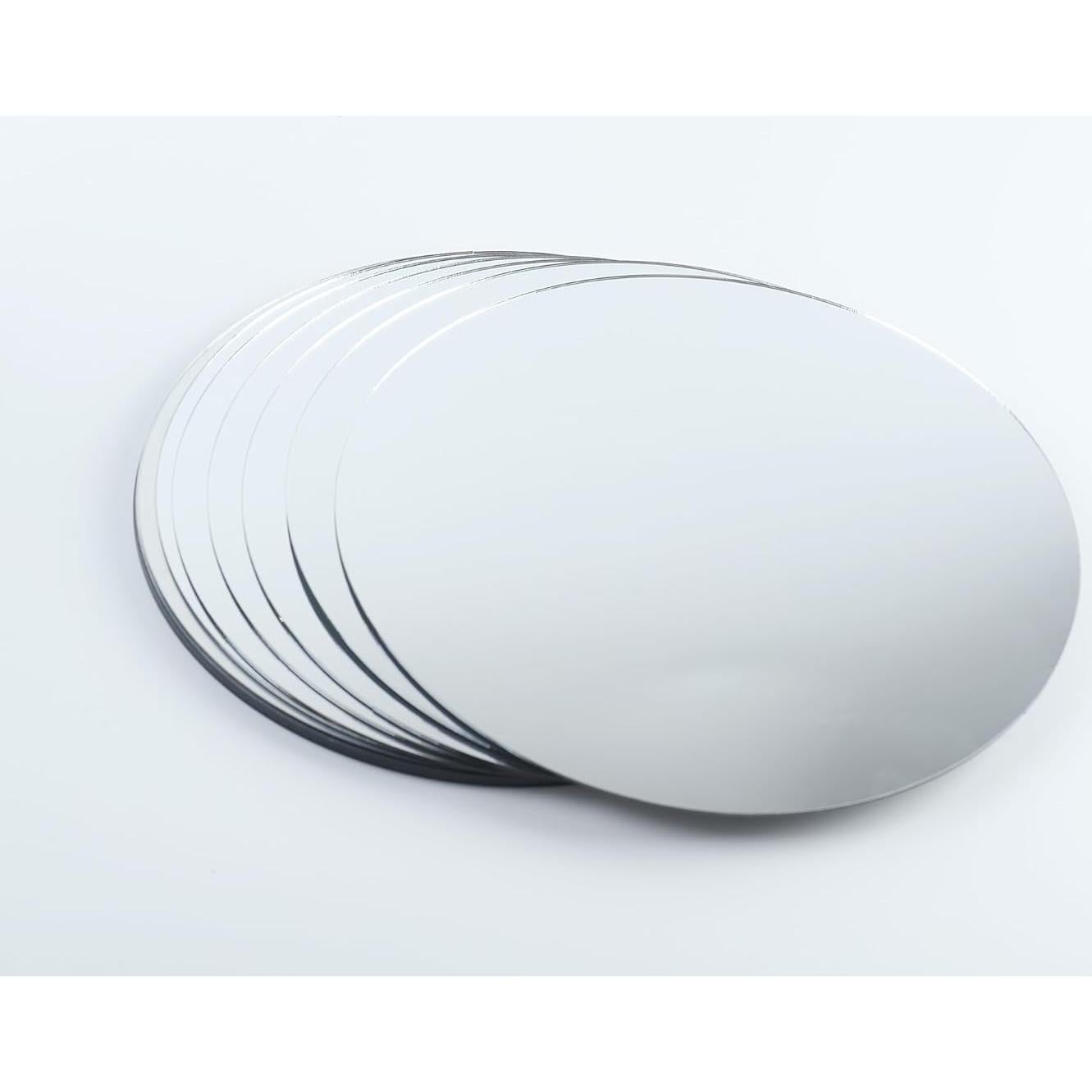 Juego de 12 Espejos Redondos GISELA D 20 cm para Mesa Boda