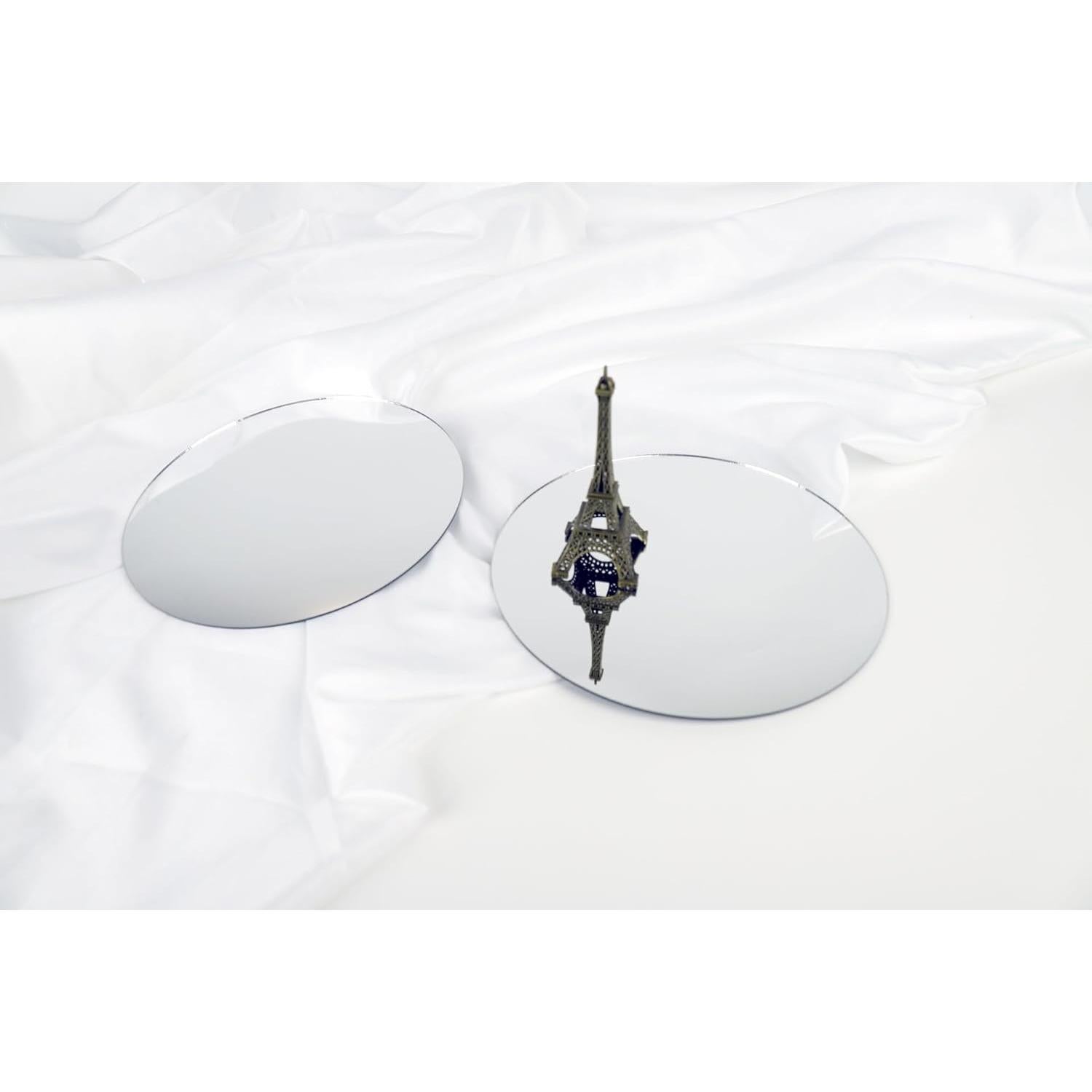 Juego de 12 Espejos Redondos GISELA D 20 cm para Mesa Boda