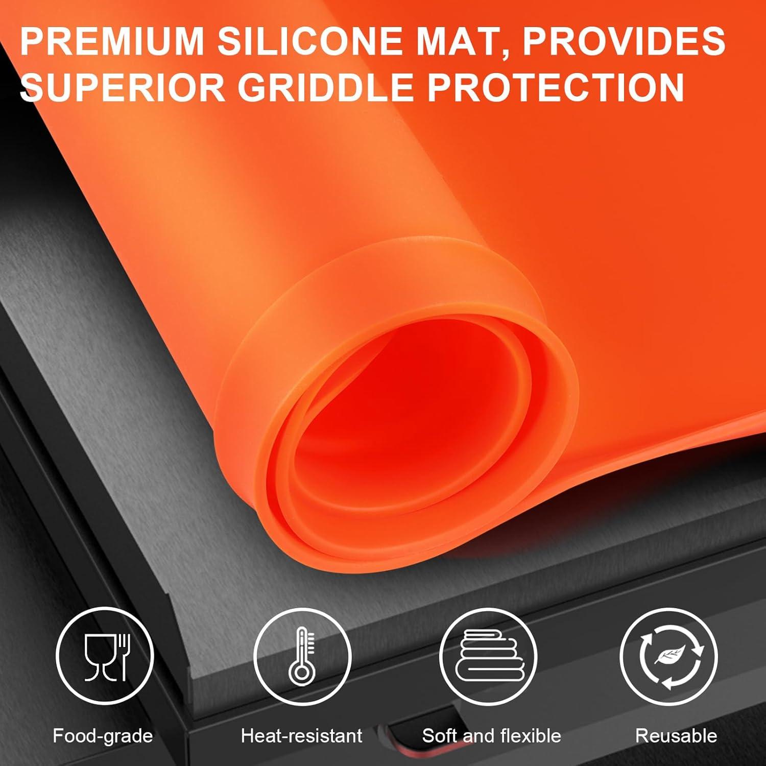 Cubierta de Silicona Ghislaine para Plancha 36" Naranja