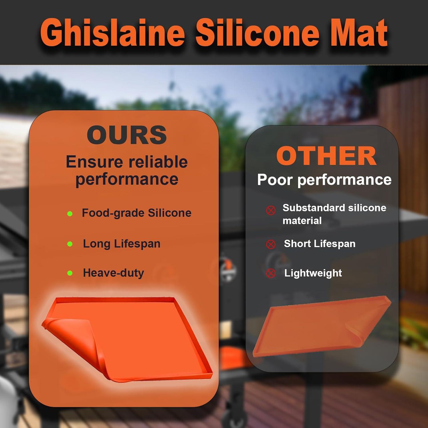 Cubierta de Silicona Ghislaine para Plancha 36" Naranja