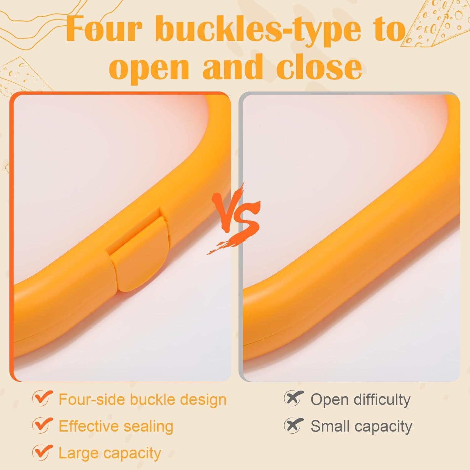 Caja de Almacenamiento de Silicona Nuogo 4 Pcs 20x20 cm