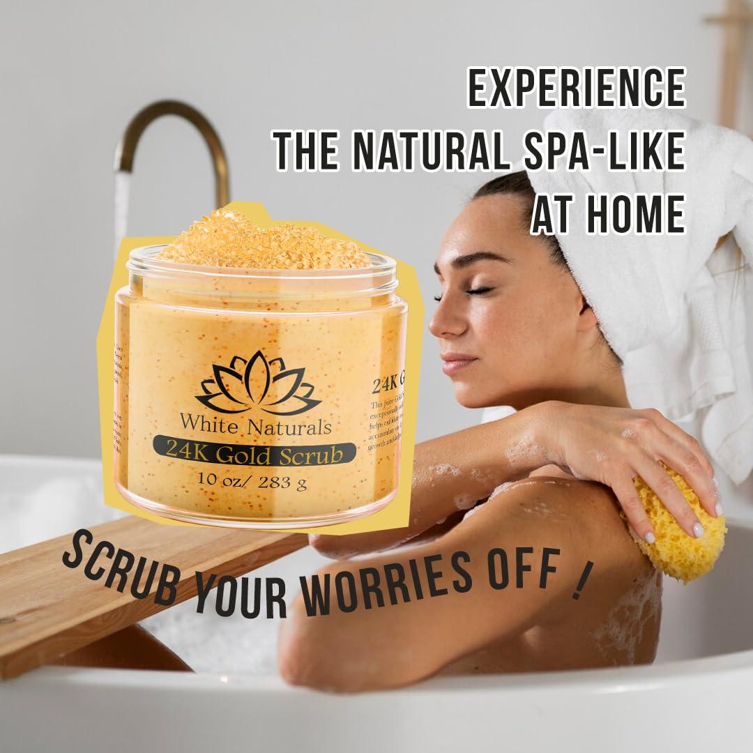 Exfoliante Corporal de Oro 24K White Naturals 226g