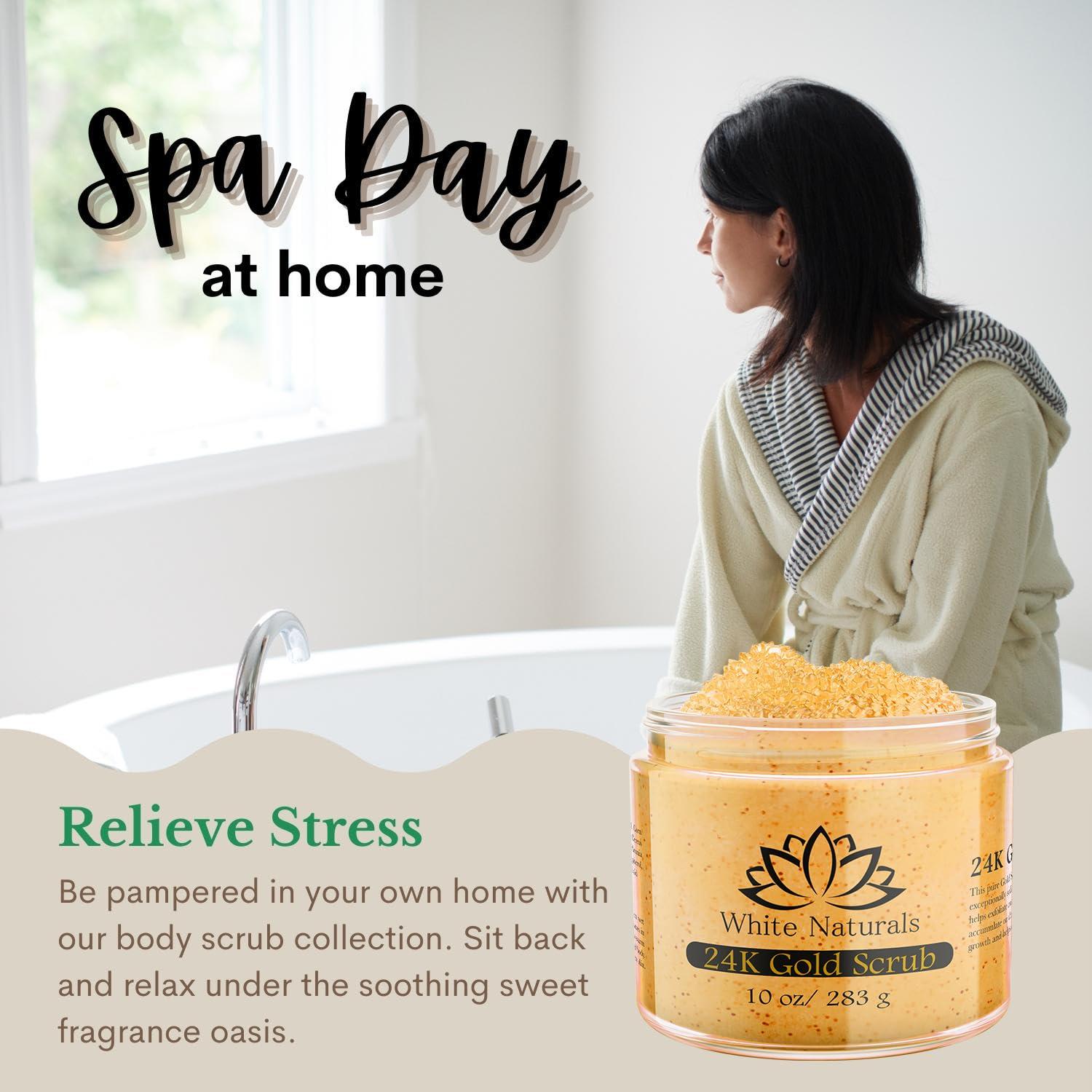 Exfoliante Corporal de Oro 24K White Naturals 226g