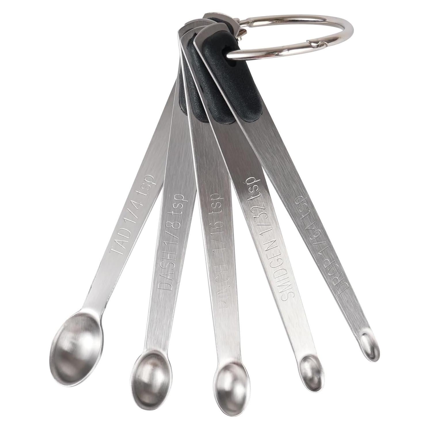 Juego de Cucharas Medidoras Mini BERYLER Acero Inoxidable 5 Pzas