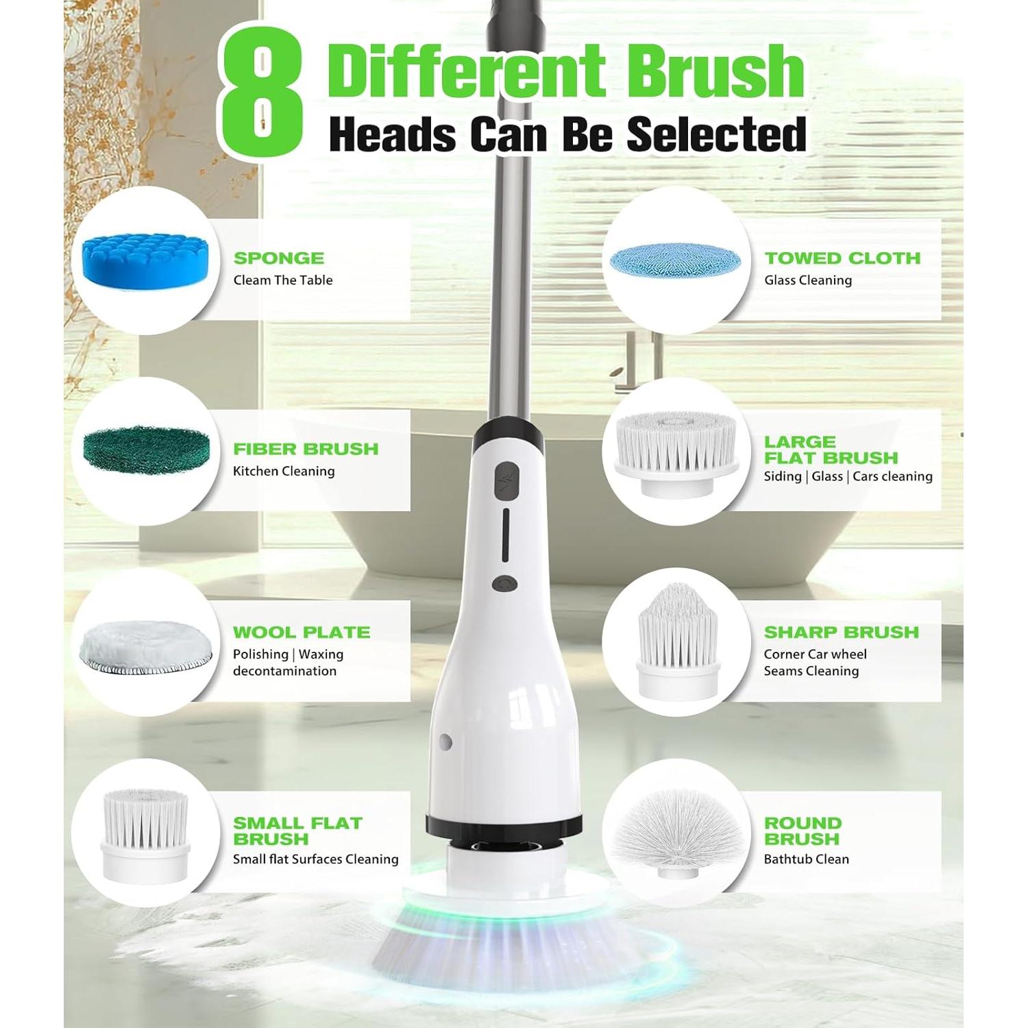 Cepillo Eléctrico Inalámbrico ShuxT SXT160 IPX5 9 Cabezas