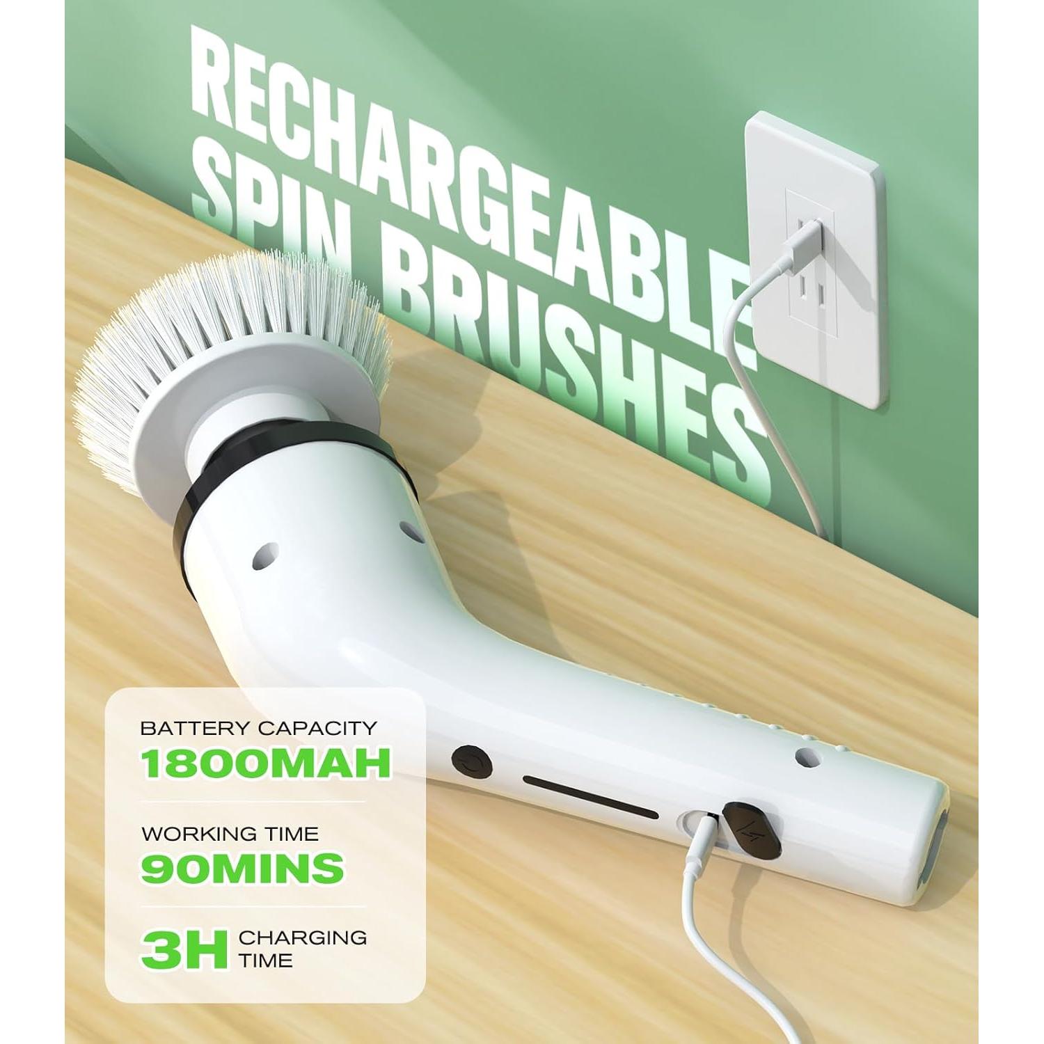 Cepillo Eléctrico Inalámbrico ShuxT SXT160 IPX5 9 Cabezas