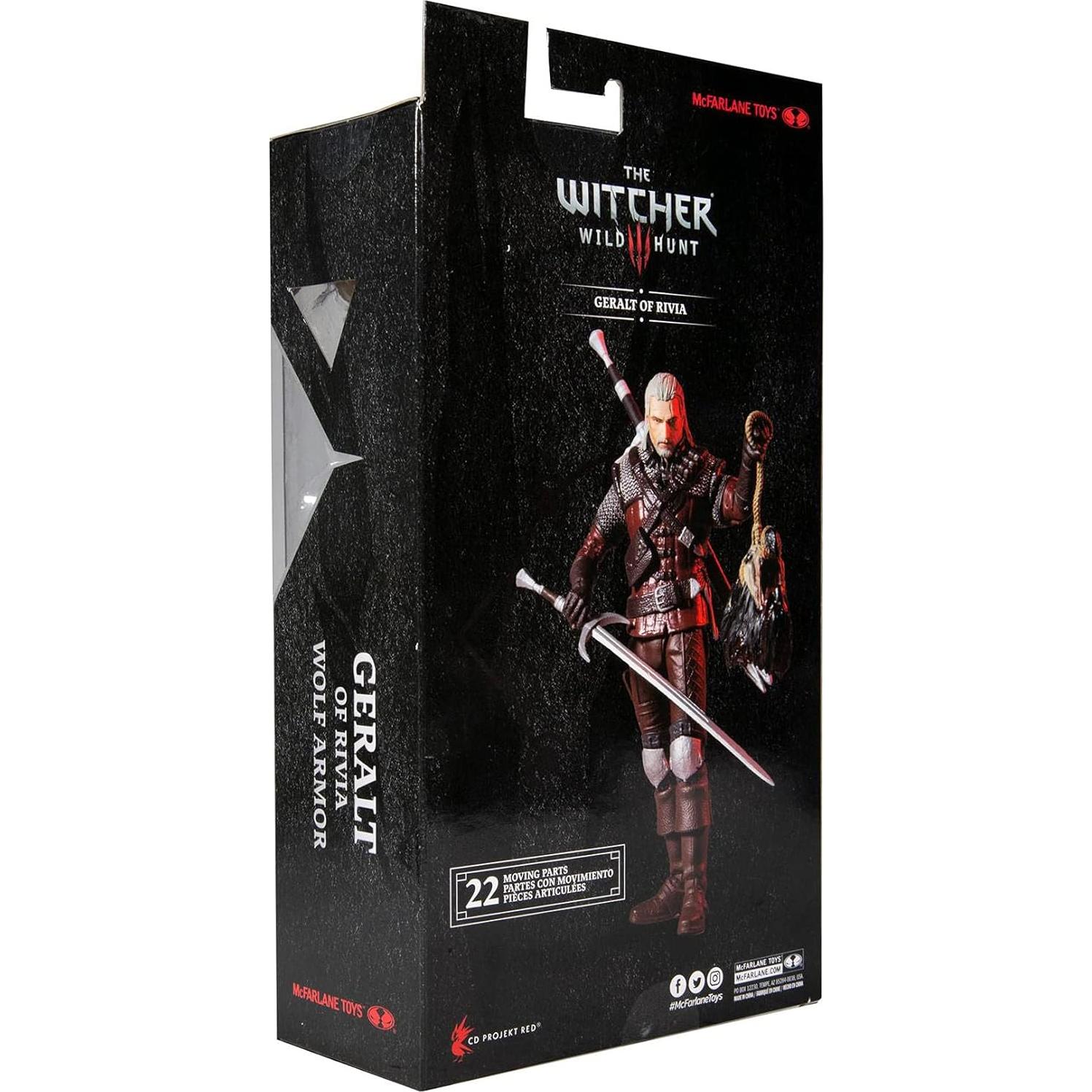McFarlane Toys The Witcher Geralt of Rivia (Wolf Armor) 7" Action Figure