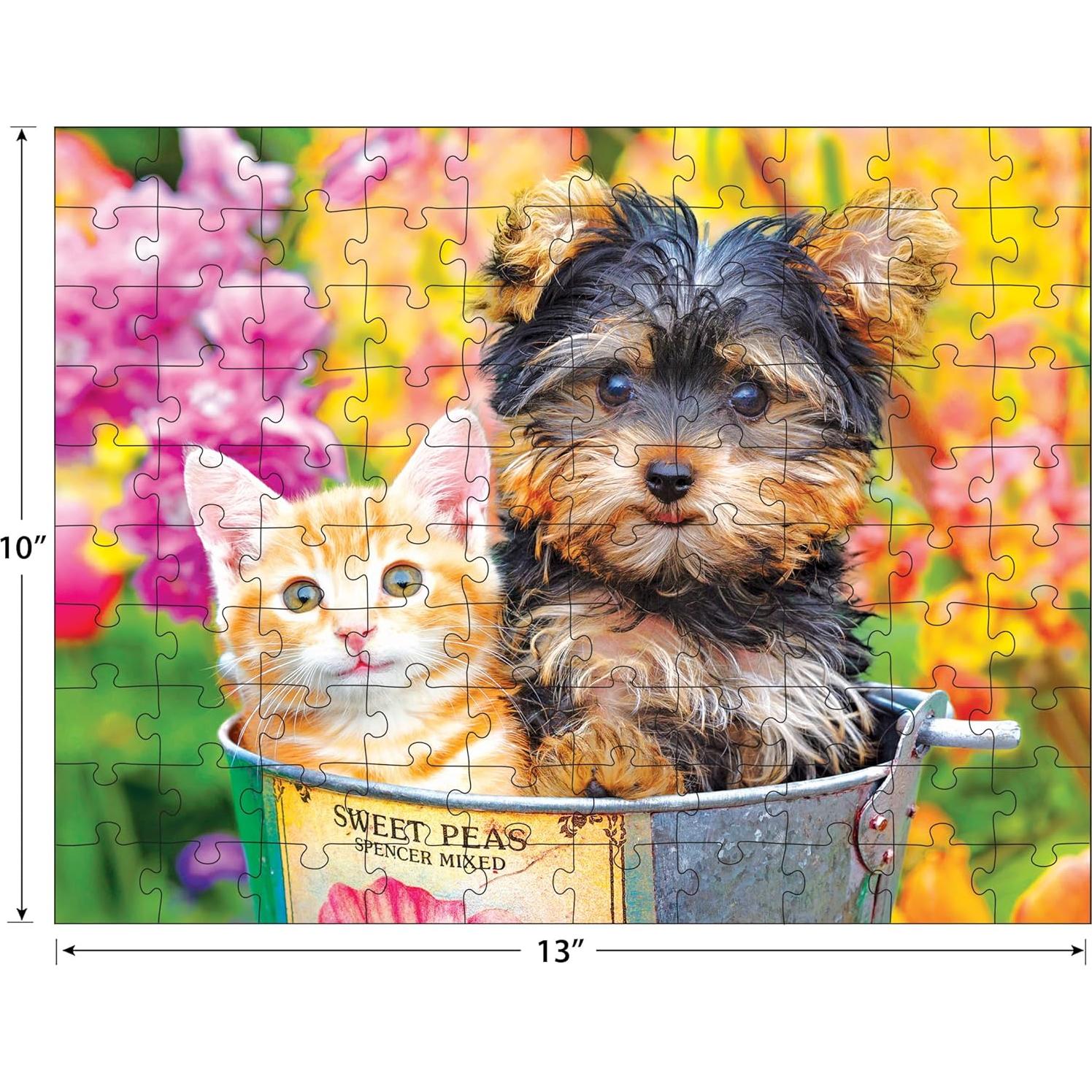 RoseArt - Kodak Premium - Bucket Buddies - 100 Piece Jigsaw Puzzle for Adults