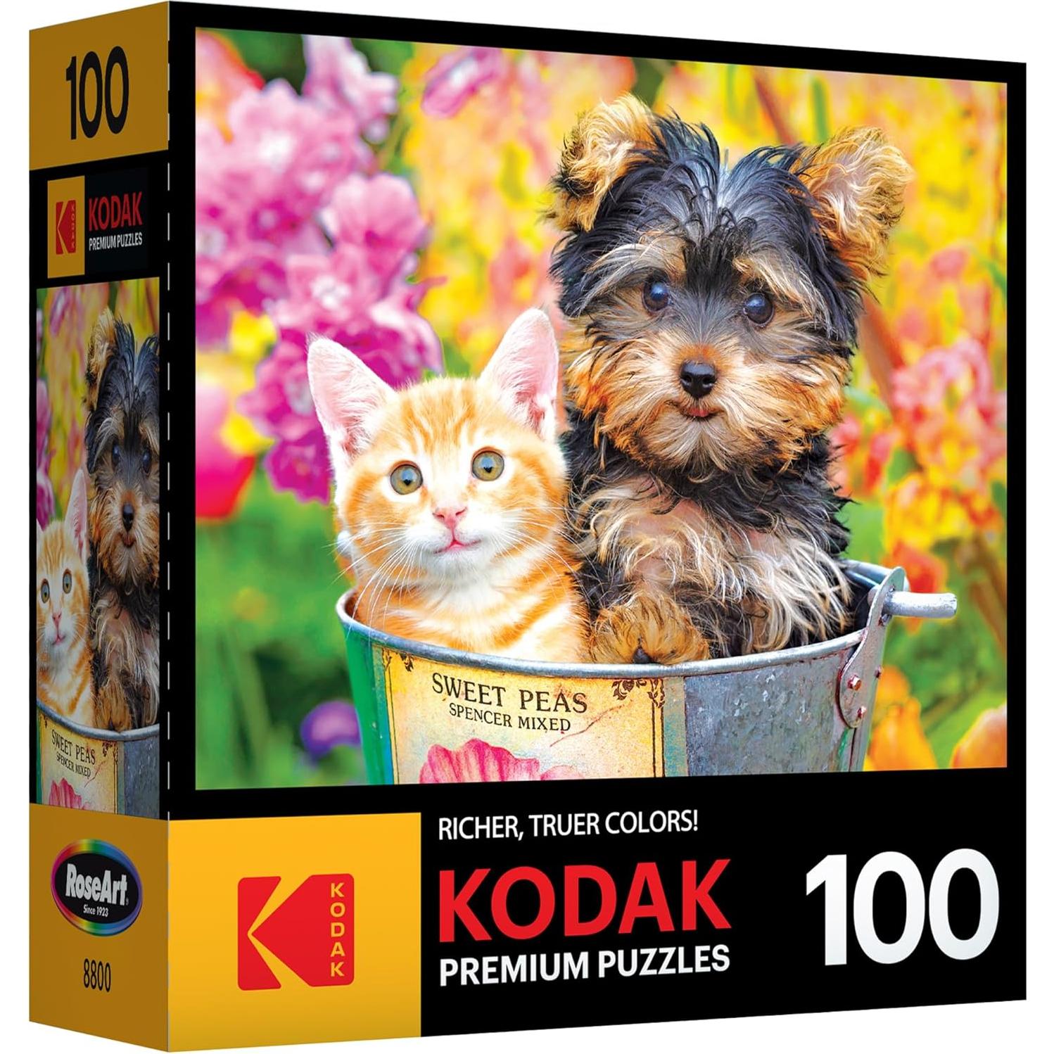 RoseArt - Kodak Premium - Bucket Buddies - 100 Piece Jigsaw Puzzle for Adults