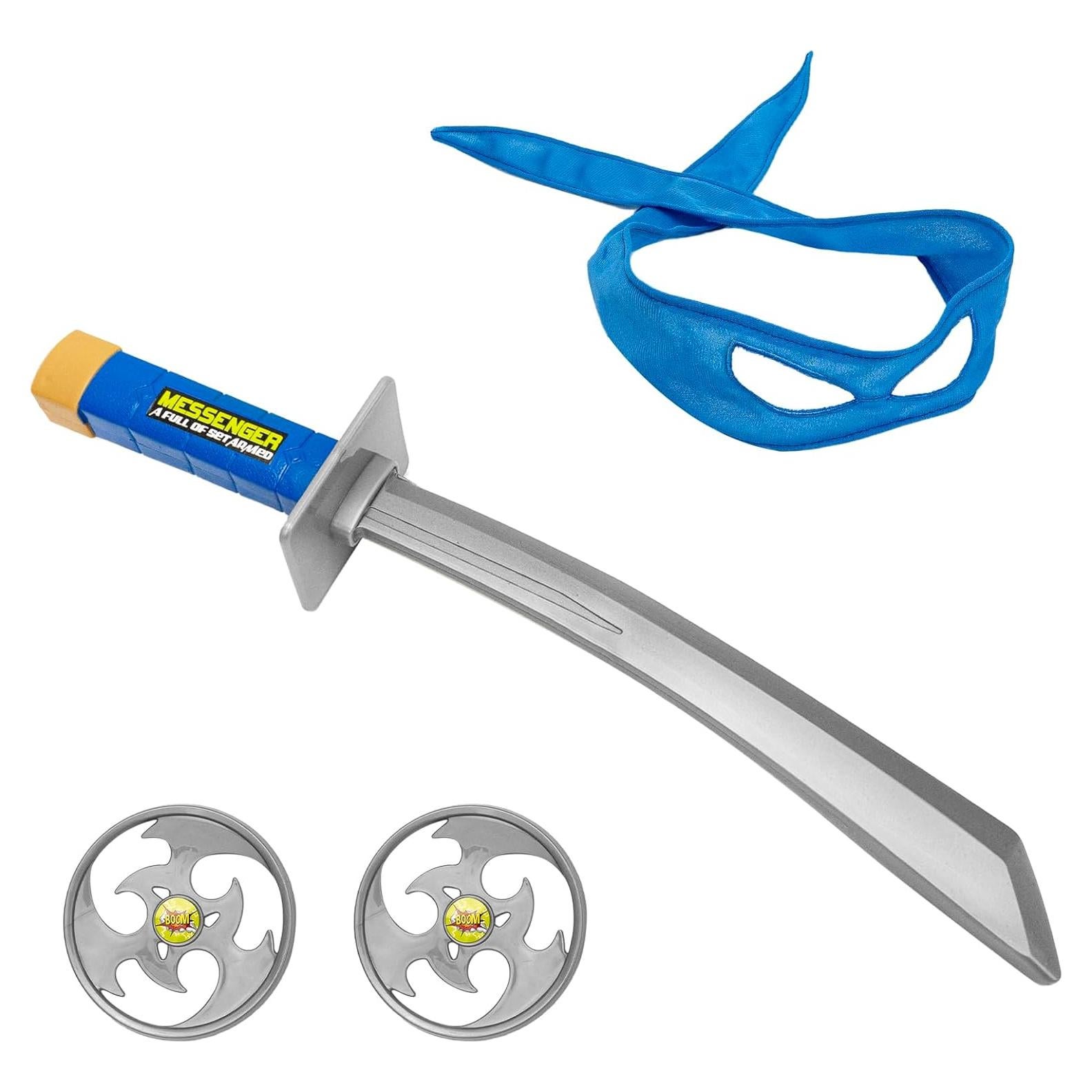 Disfraz Tortuga Ninja Azul con Accesorios para Niños 3-12 Años